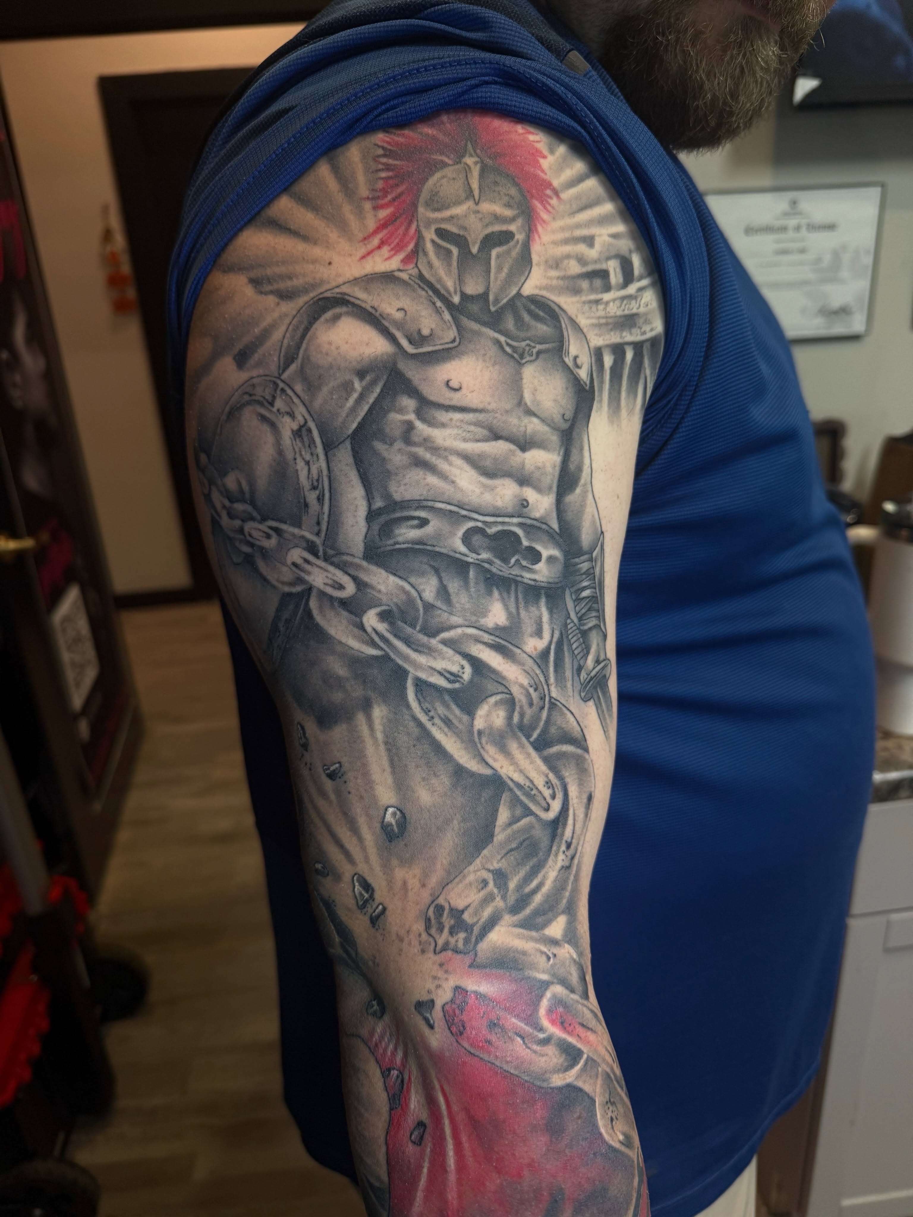 Tattoo by @jaytattoo405 — black_and_grey, realism