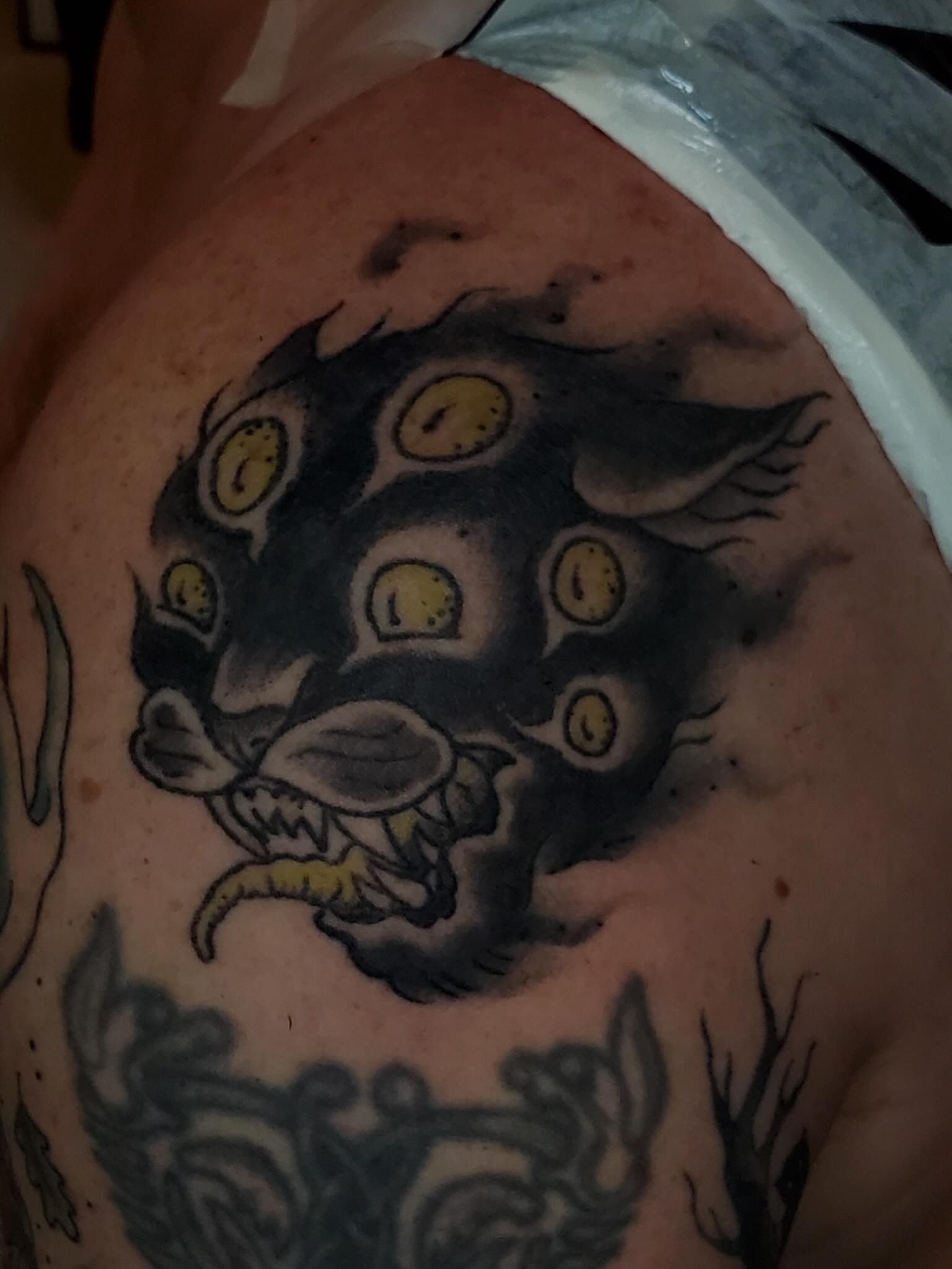 Tattoo by @the.sprouler โ dotwork