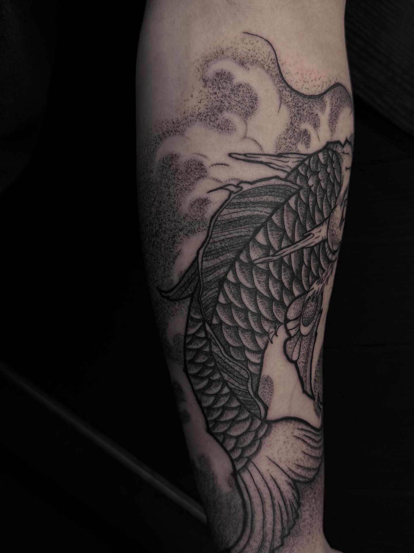 Tattoo by @sebastianinkk — dotwork, black_and_grey