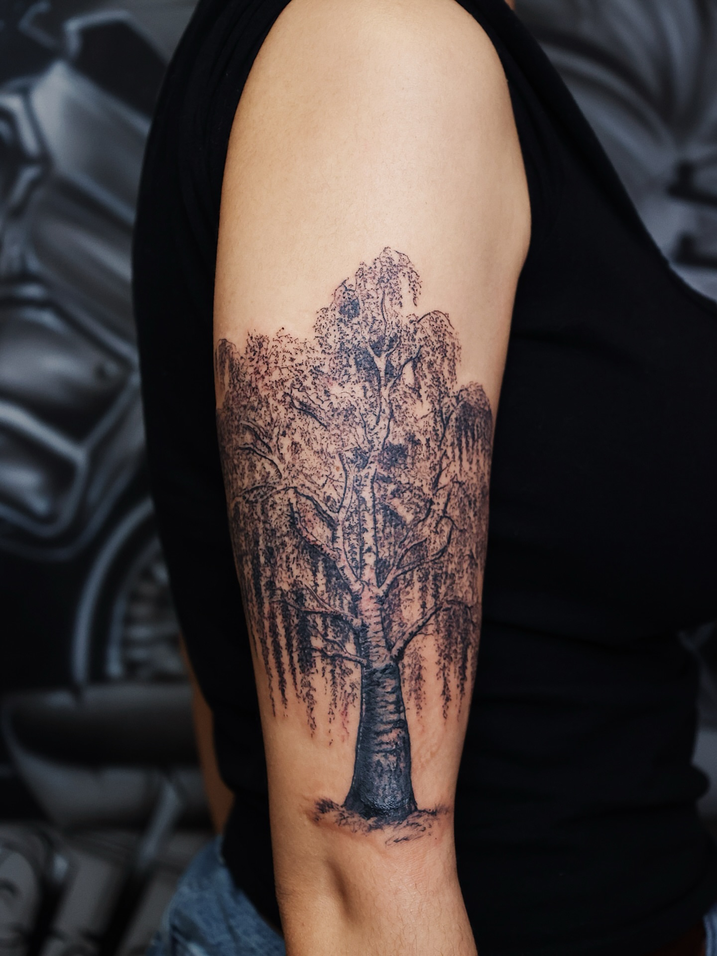 Tattoo by @dzulmaster — black_and_grey, realism