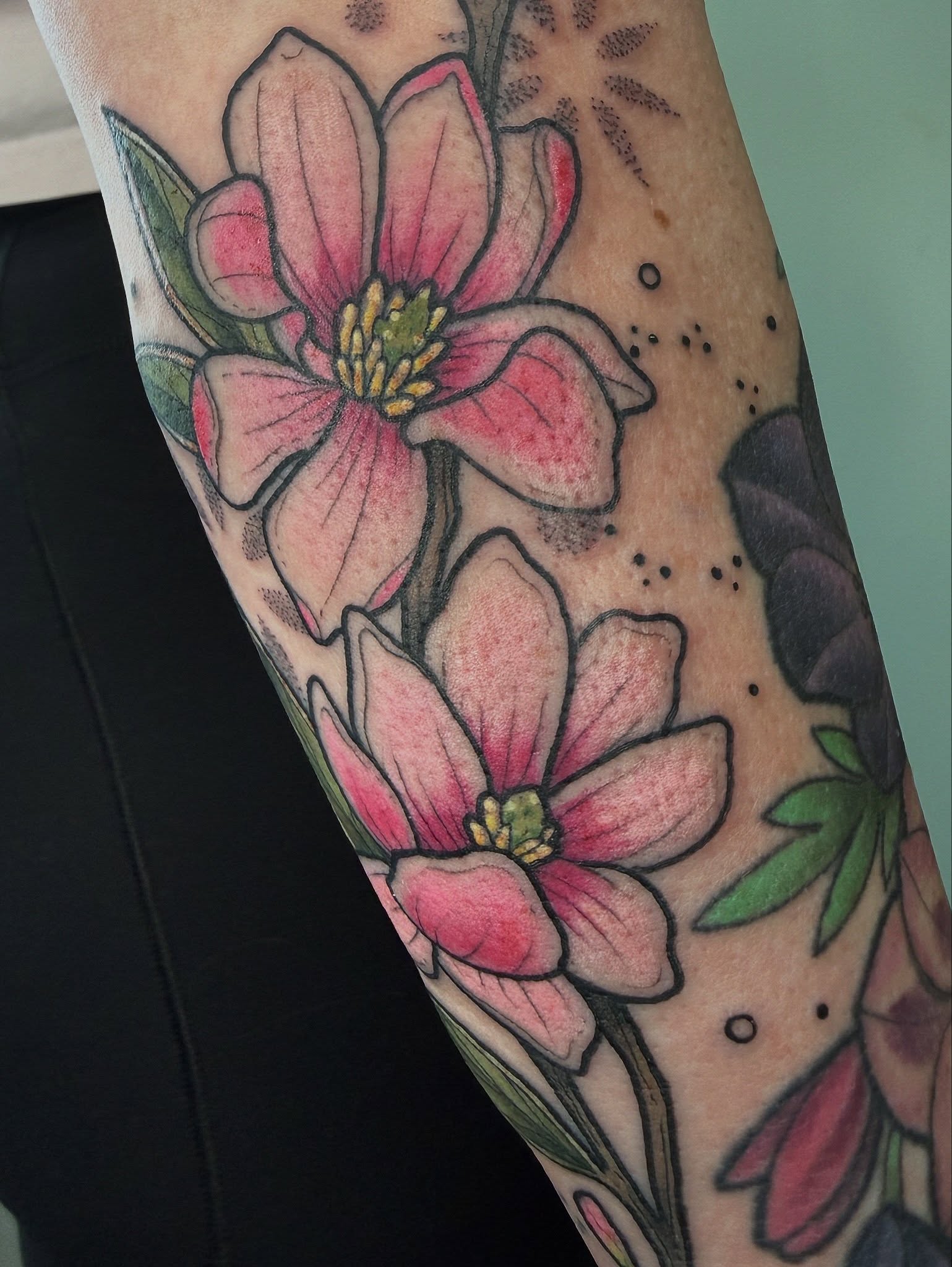 Tattoo by @louddoodle — dotwork, realism