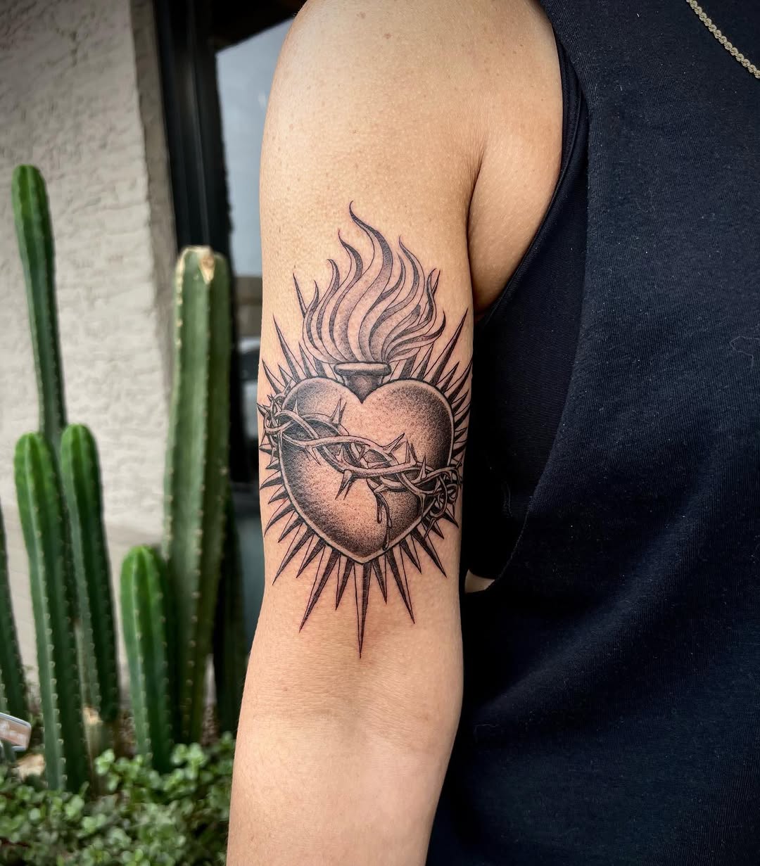 Tattoo by @byronwinkelman — black_and_grey, chicano