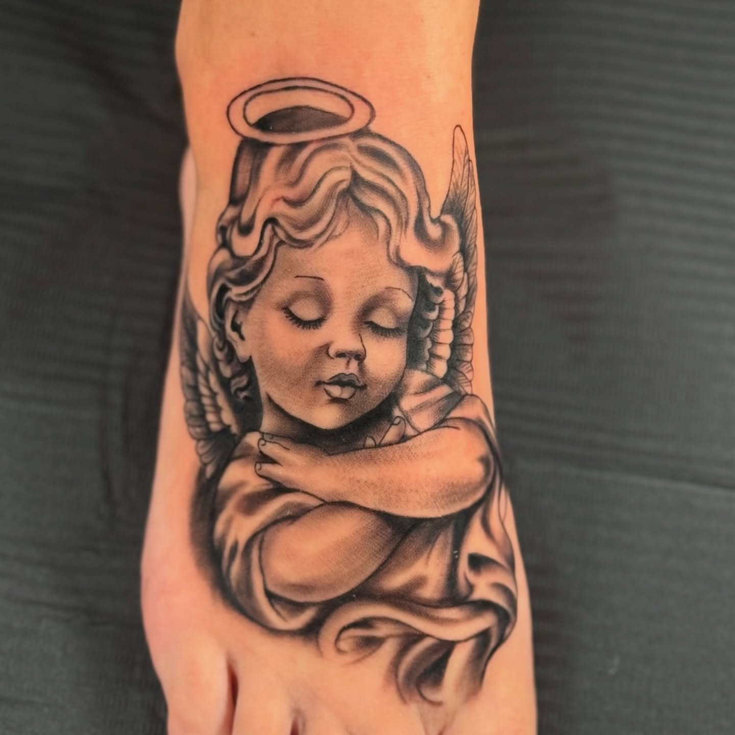 Tattoo by @artbytevin — black_and_grey