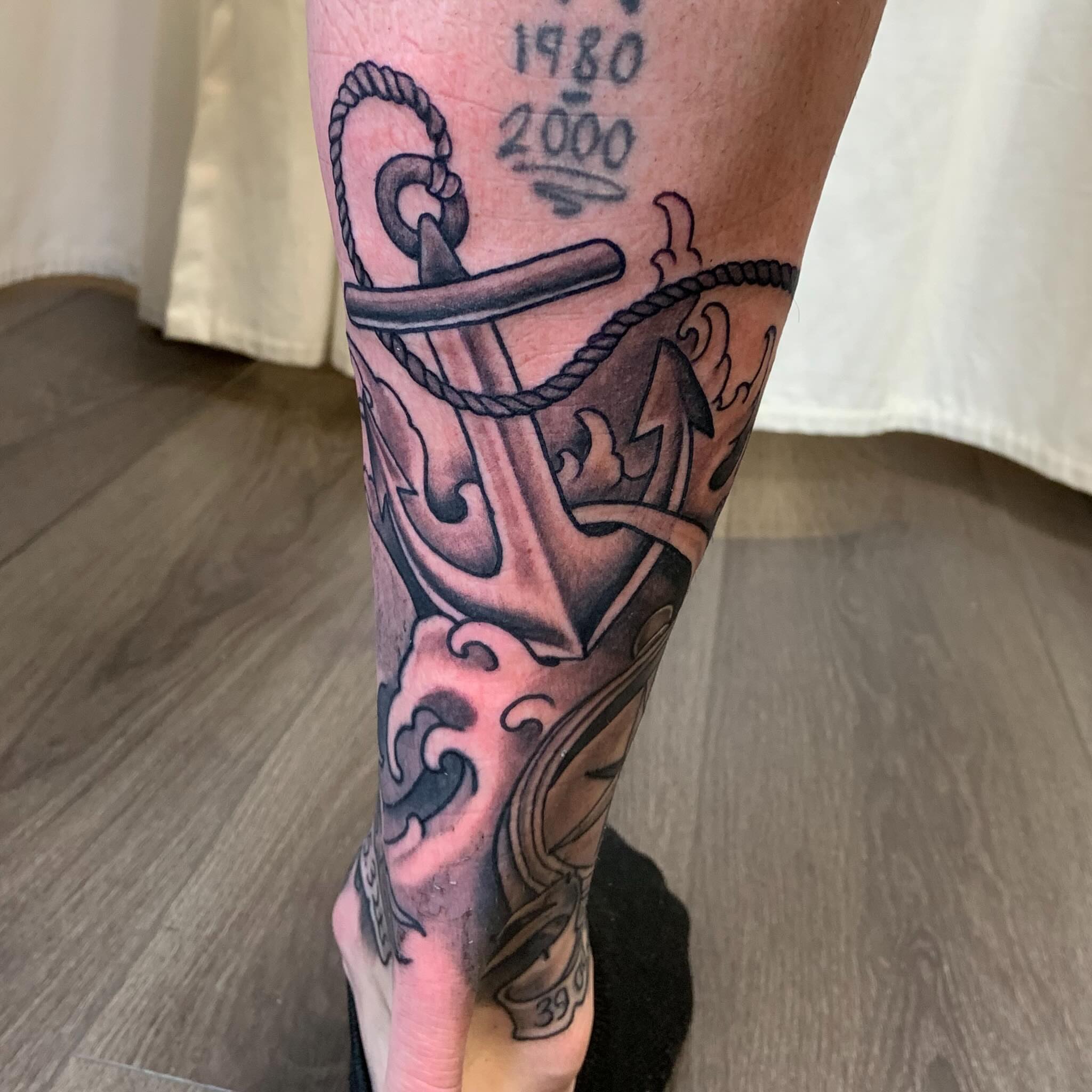Tattoo by @tattoosbycourt β american_traditional, black_and_grey