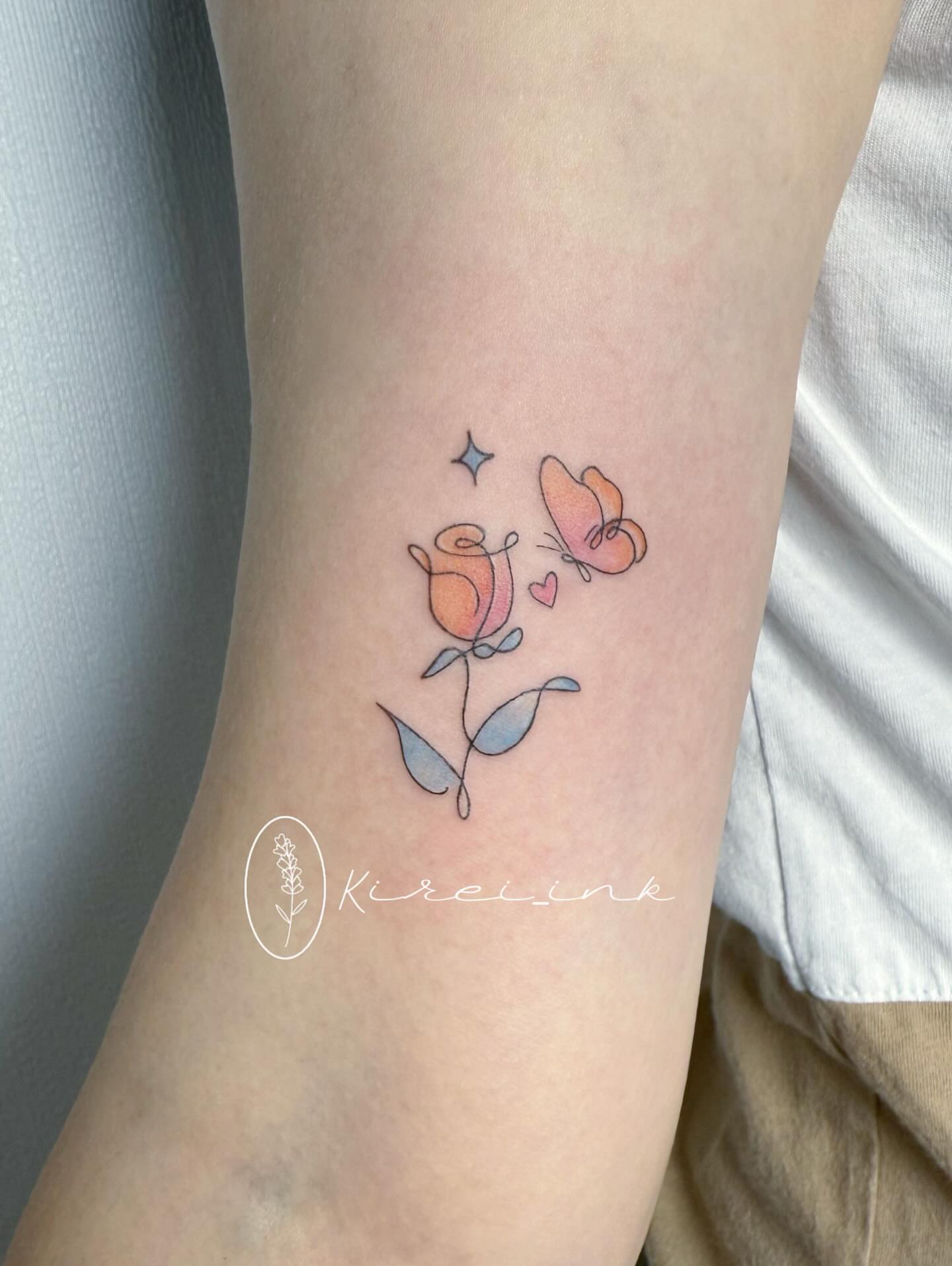 Tattoo by @kireiink_rose — watercolor