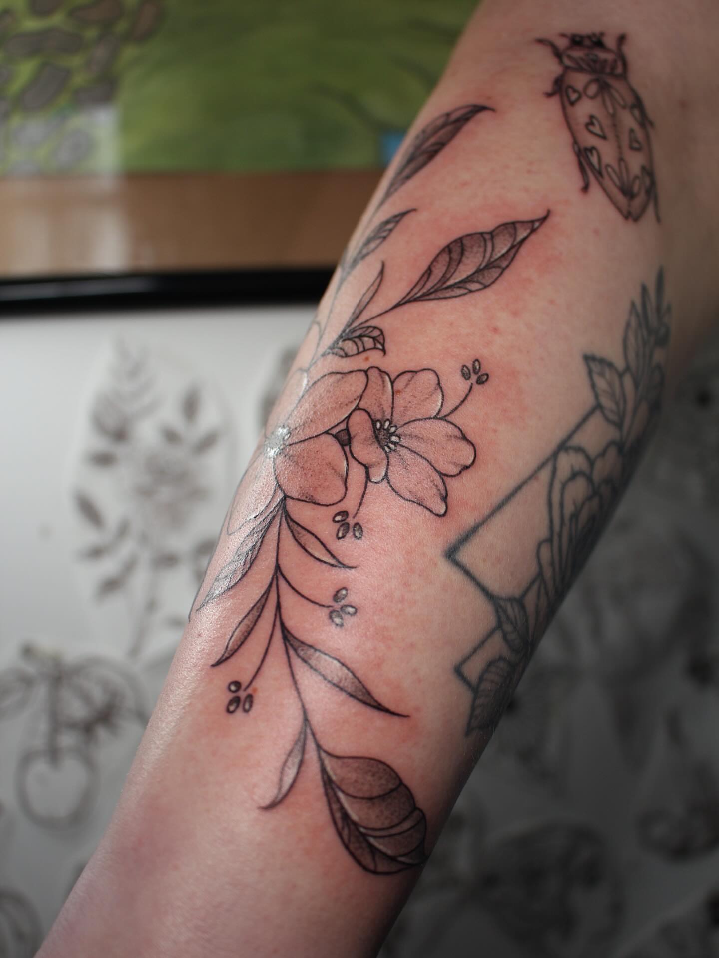 Tattoo by @julieobrientattoo — black_and_grey