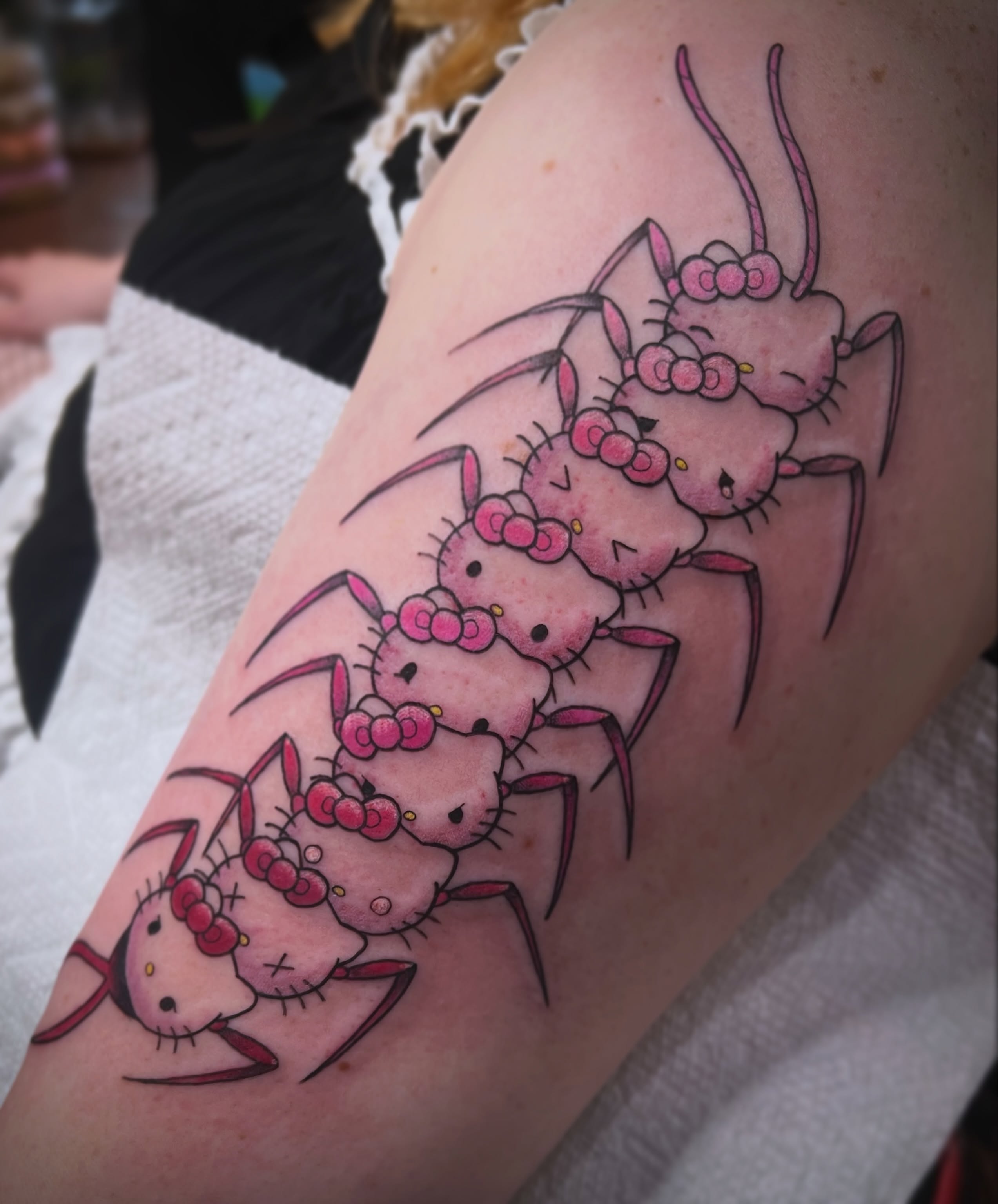 Tattoo by @hollytattoos__ — dotwork, illustrative