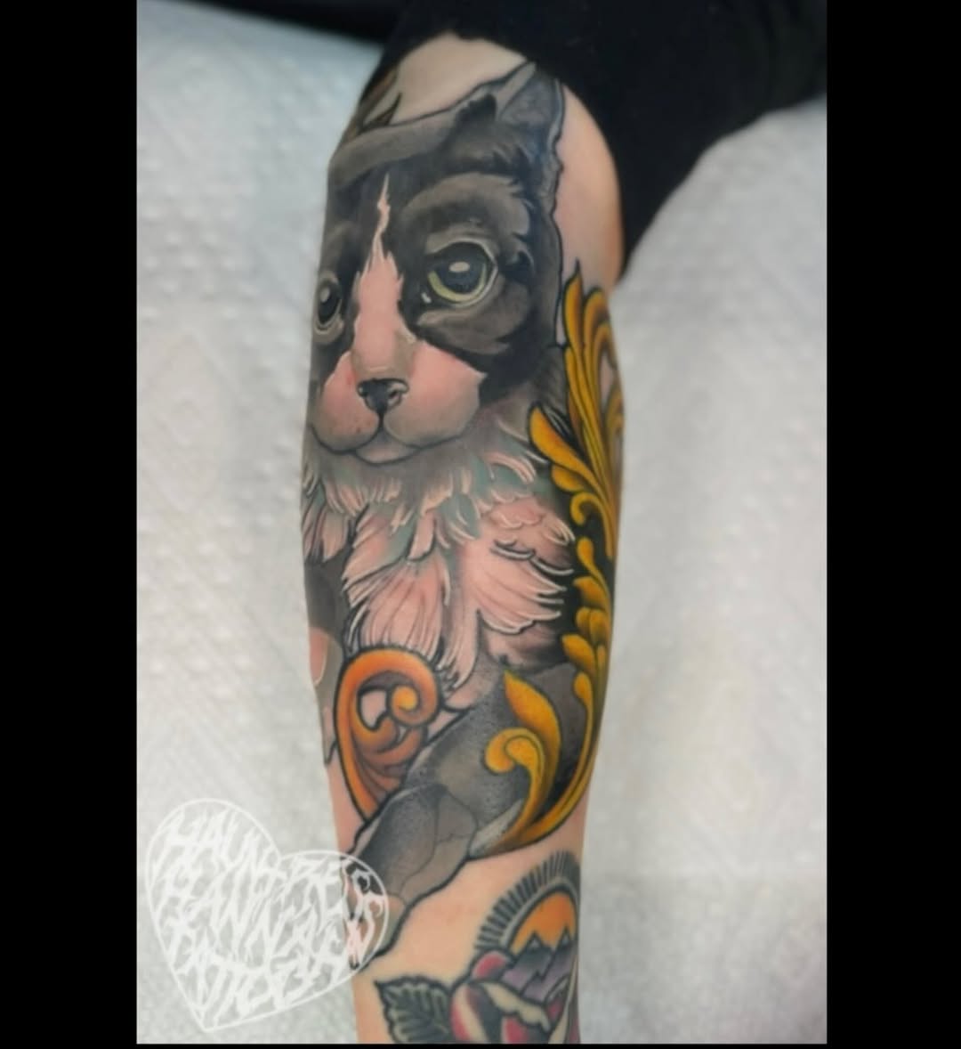 Tattoo by @hauntresshannahtattoo โ realism, ornamental