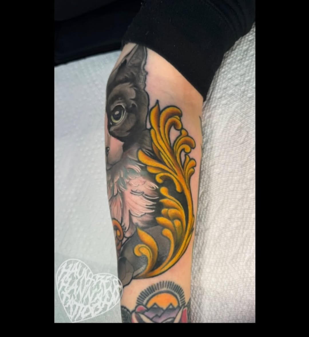 Tattoo by @hauntresshannahtattoo โ realism, ornamental