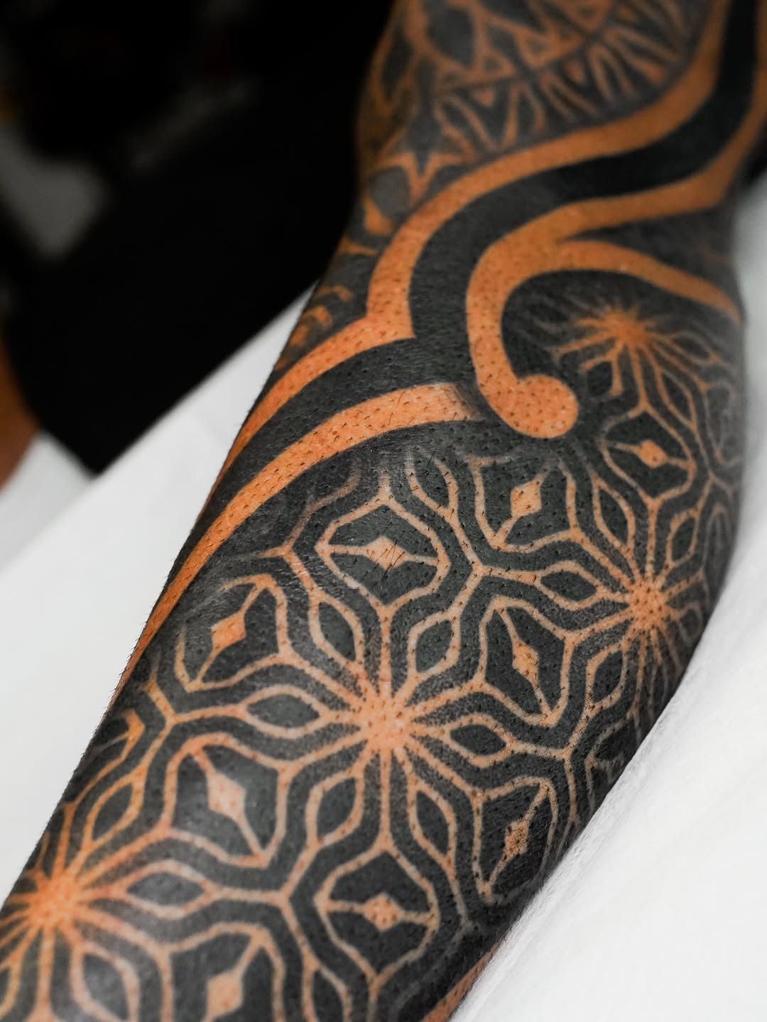 Tattoo by @rjxdots — geometric, blackwork