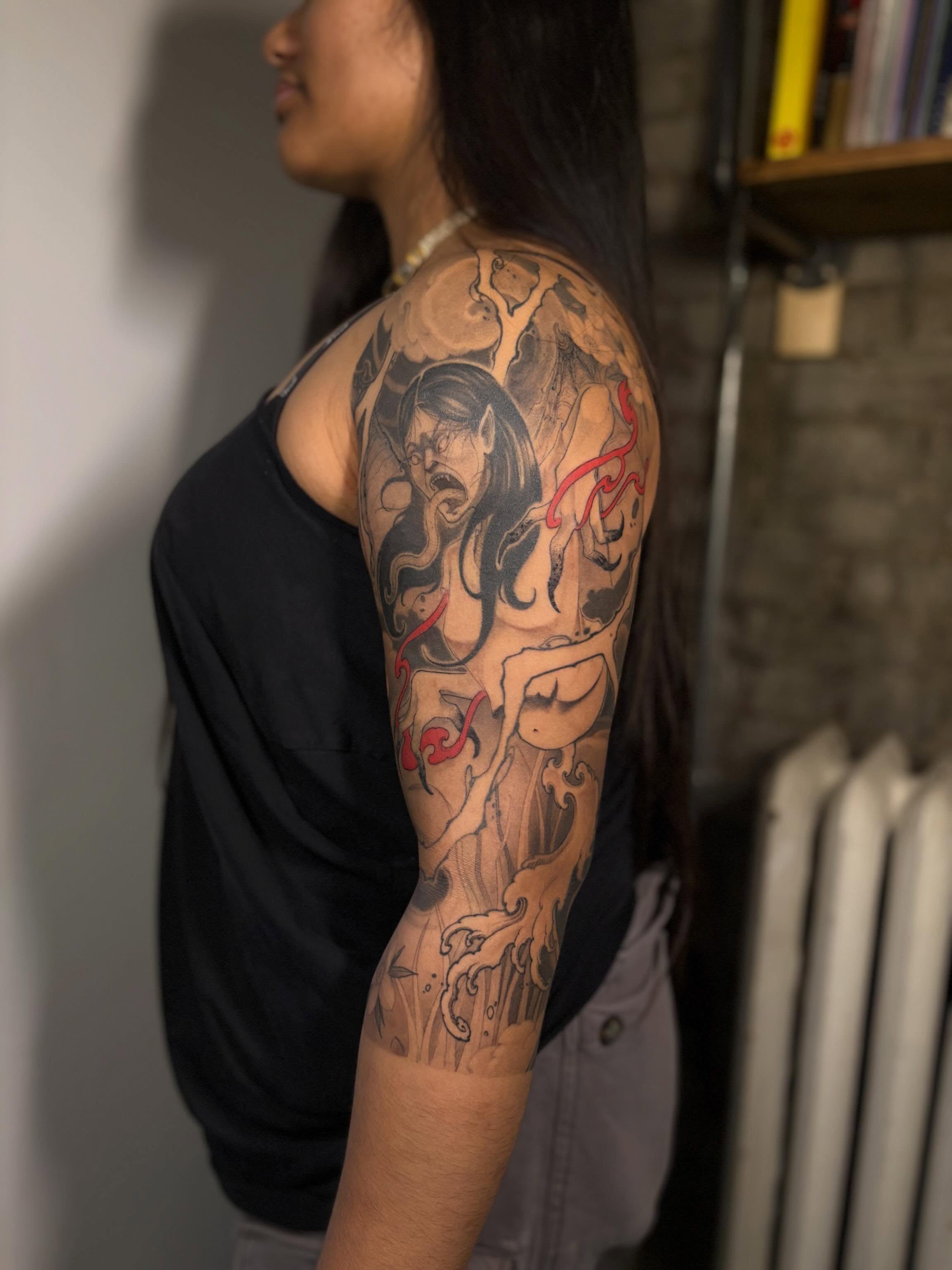 Tattoo by @vince.tattoos — neo_traditional, dotwork