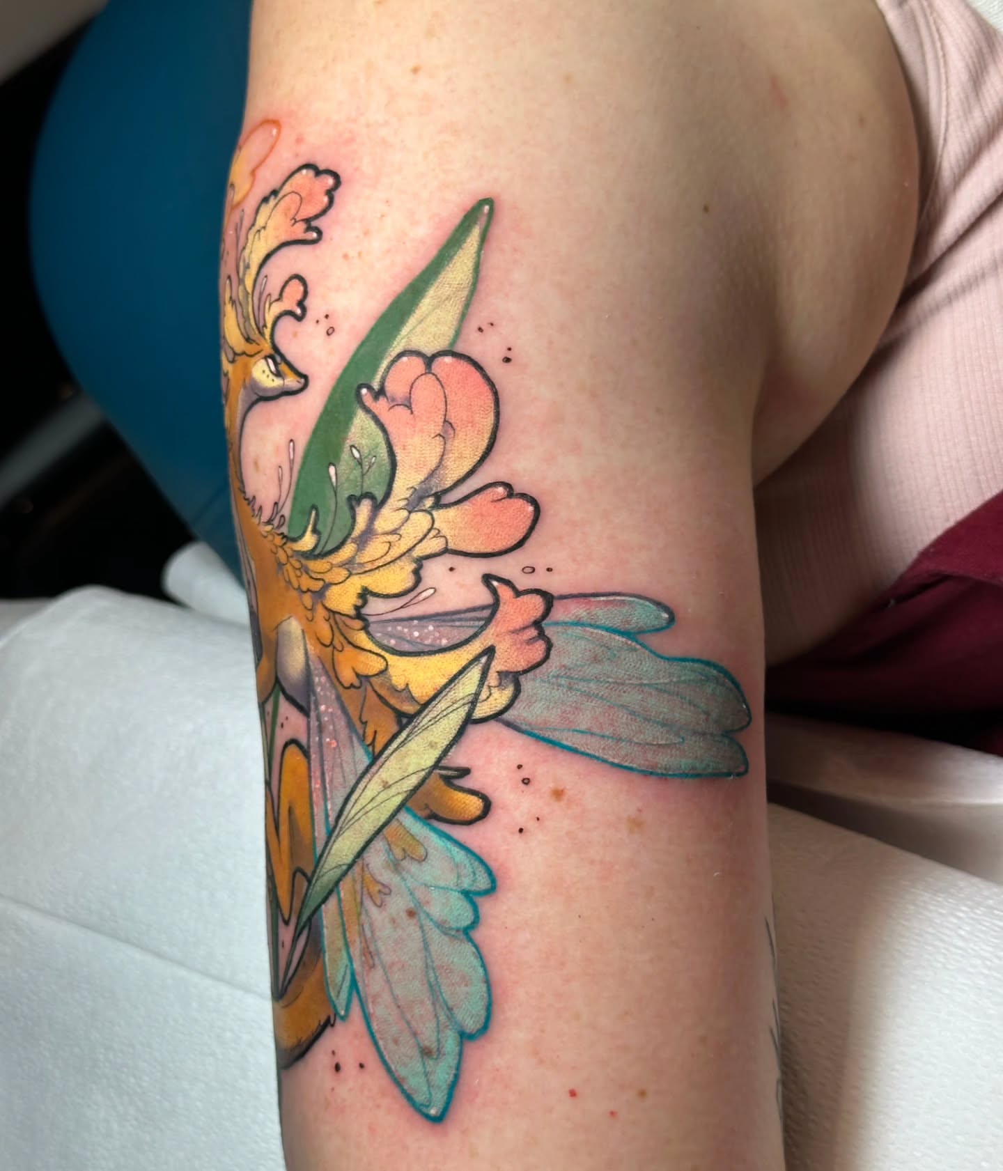 Tattoo by @sashawren_tattoos — new_school, watercolor