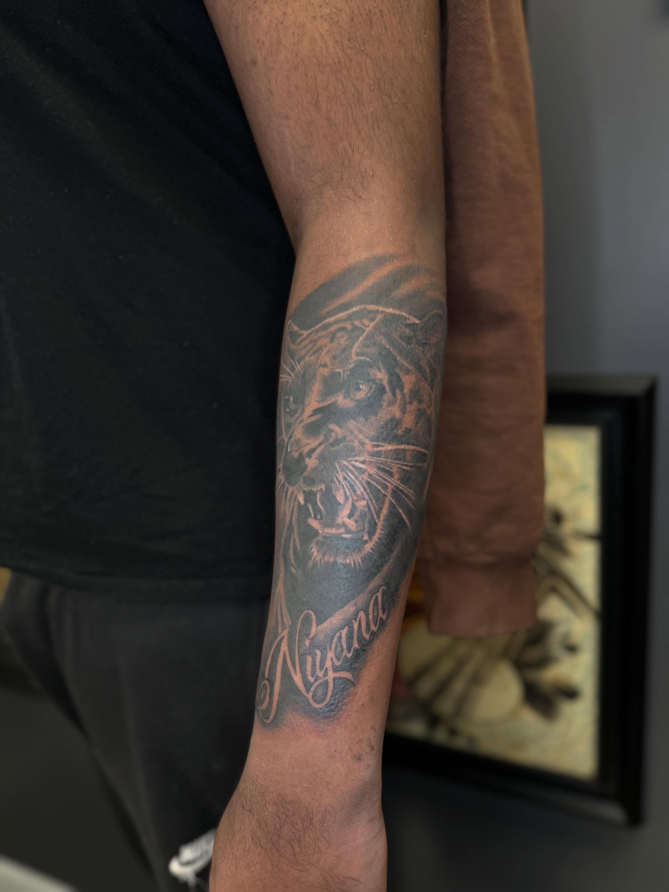 Tattoo by @saku_tattoo — black_and_grey