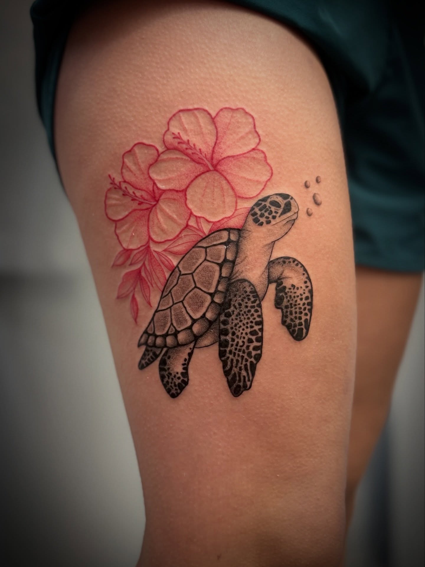 Tattoo by @llanotattooart — dotwork, realism