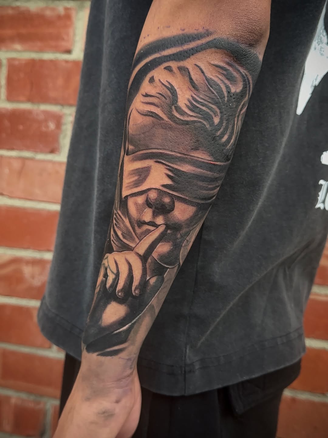 Tattoo by @tattoosbyxavier — black_and_grey, realism