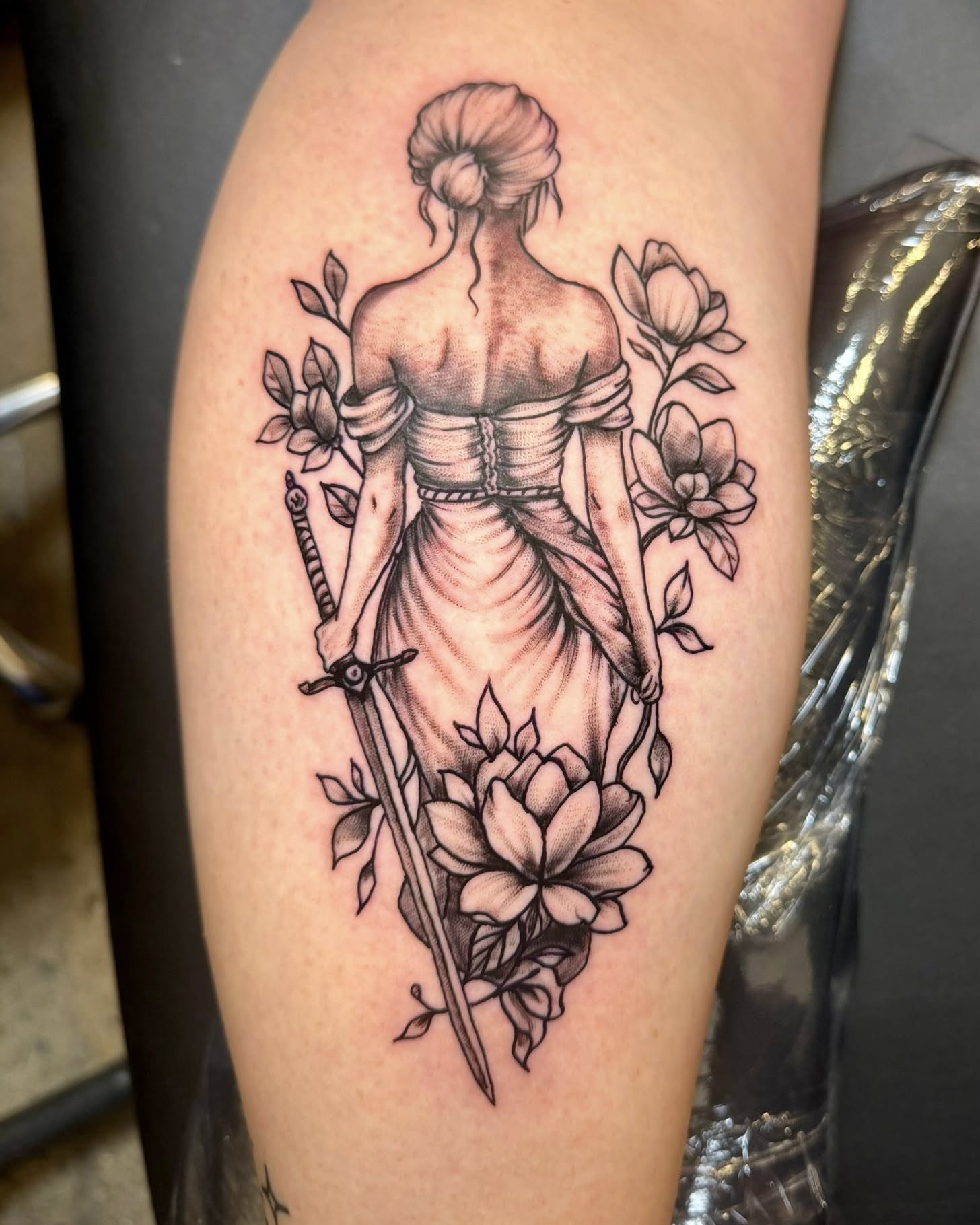 Tattoo by @c_lupori — black_and_grey, realism