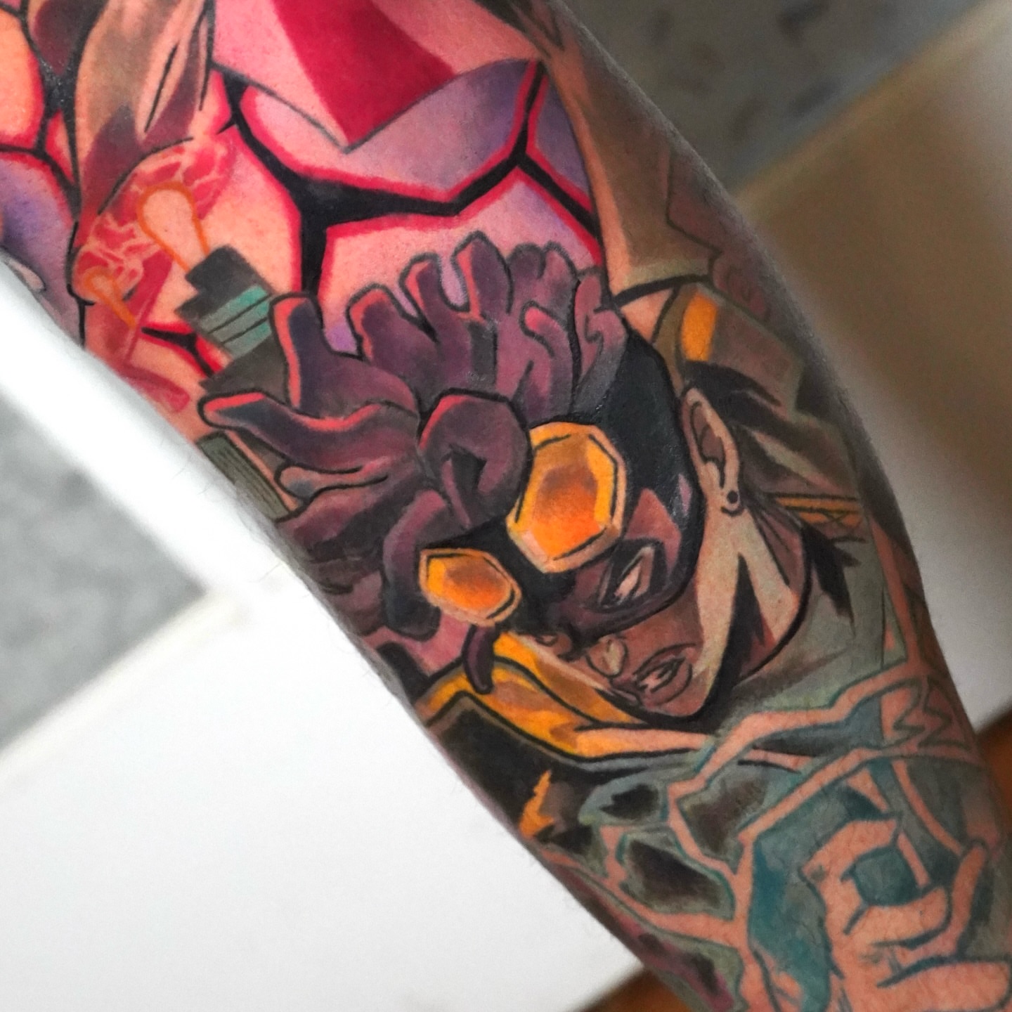 Tattoo by @blasianj.ink — anime, dotwork