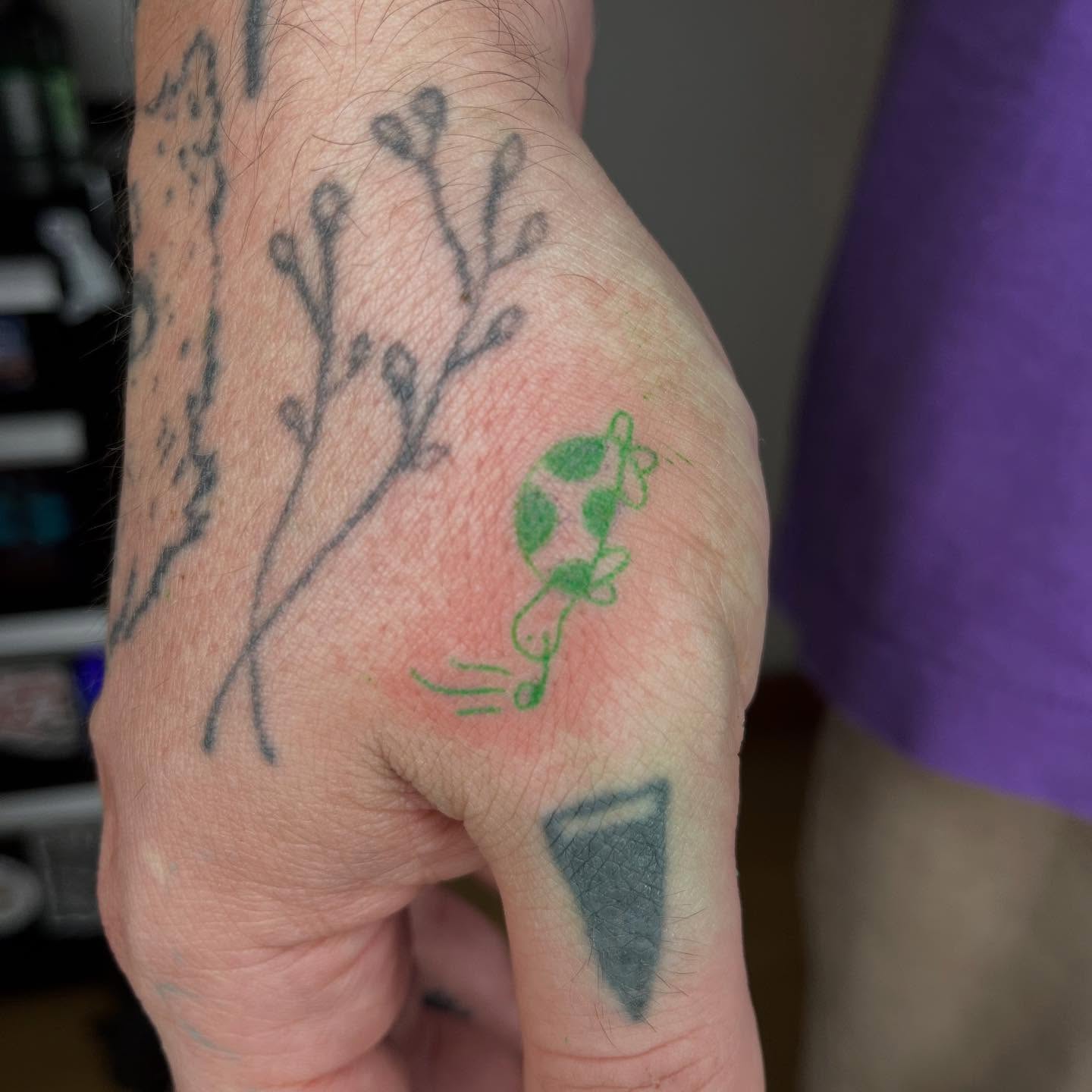 Koala dotwork tattoo on the hand by Jenna