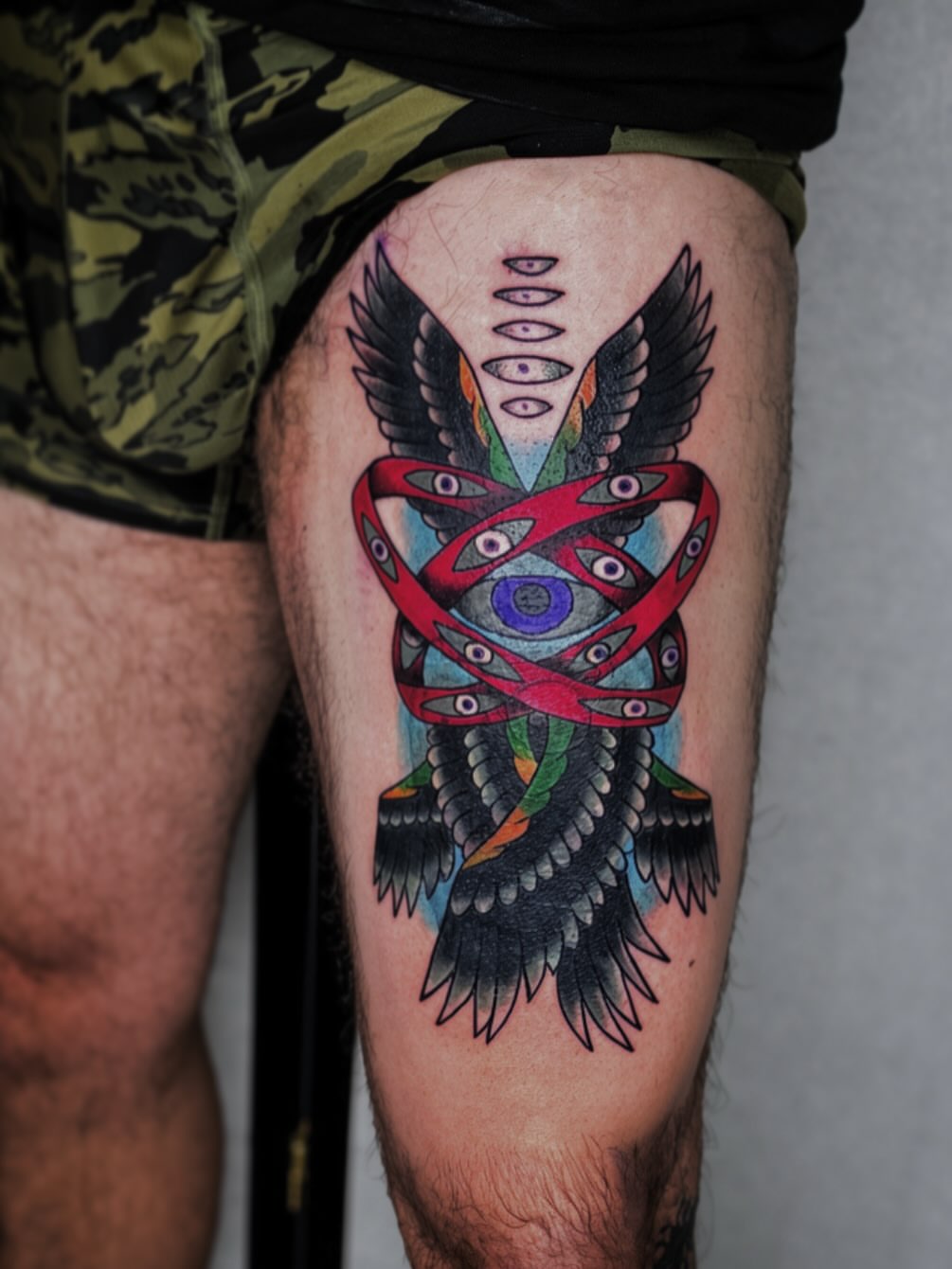 Tattoo by @hannah_thehammer_tattoos — geometric, surrealism