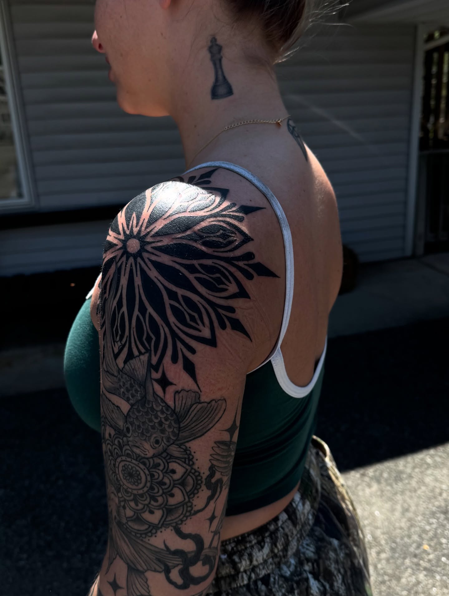 Mandala geometric tattoo on the upper arm by ๐ช๐๐ก๐ก๐ฆ๐ข