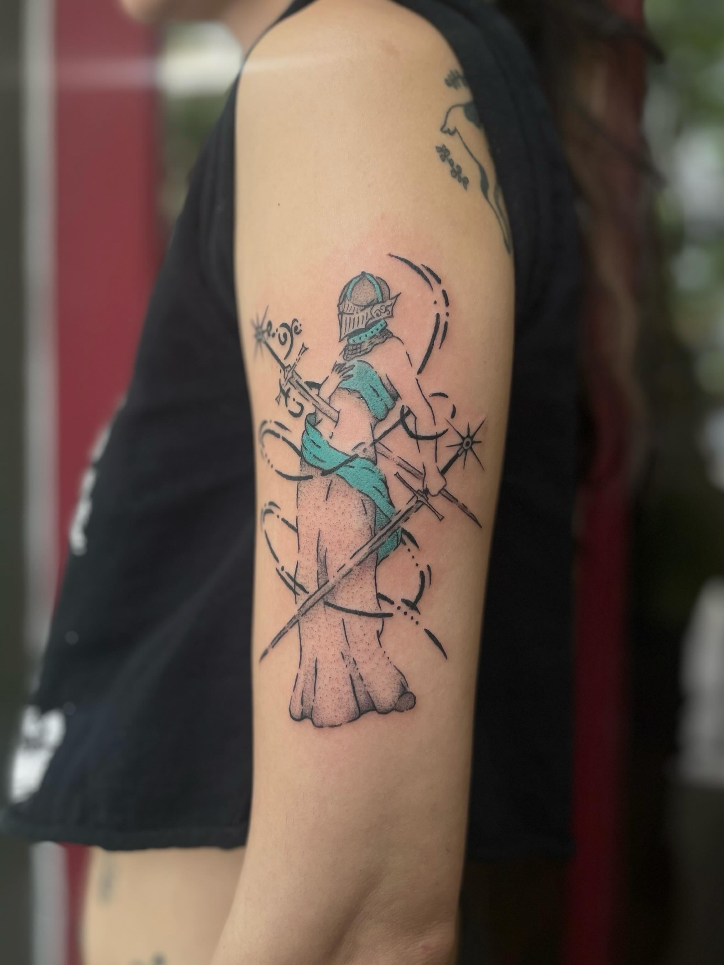 Tattoo by @mayhurtafly — dotwork, realism