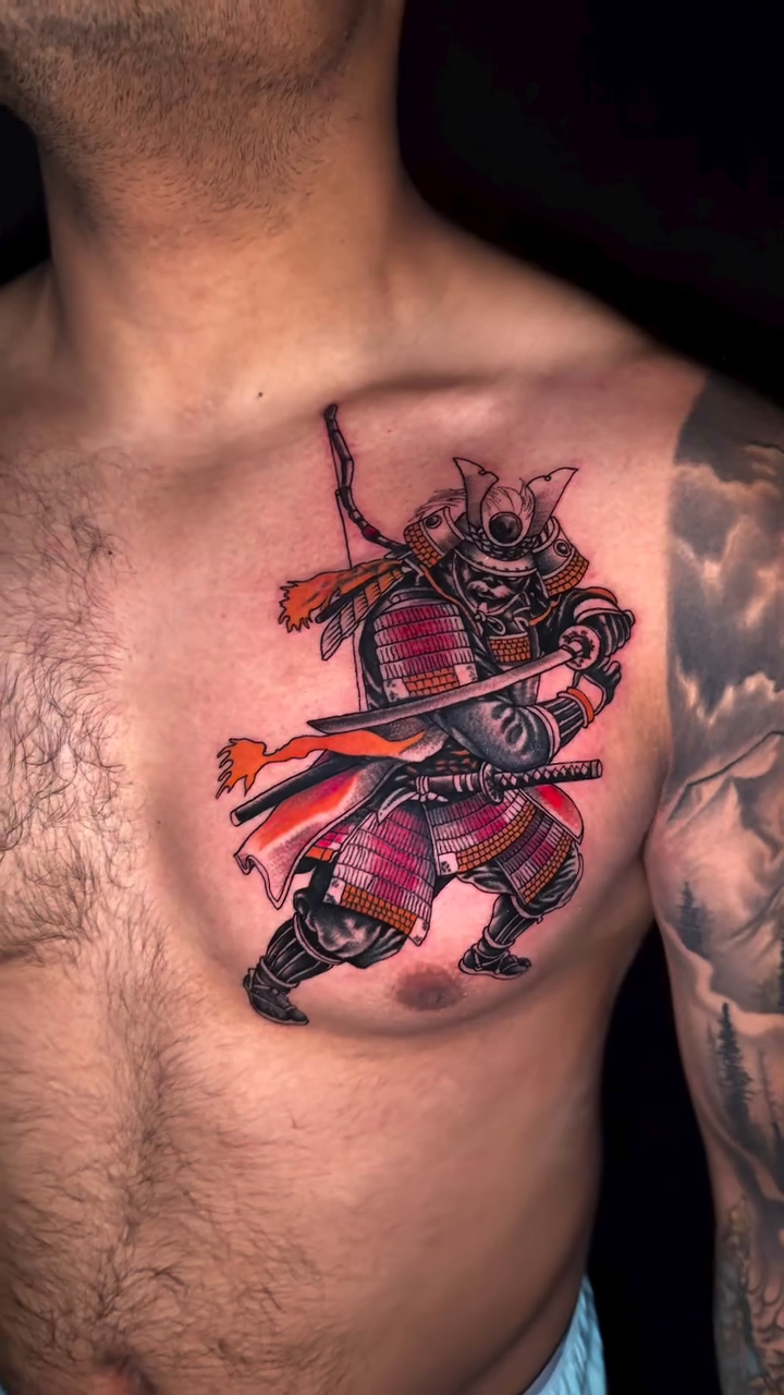Samurai warrior japanese irezumi tattoo by Jayb, Passaic, New Jersey