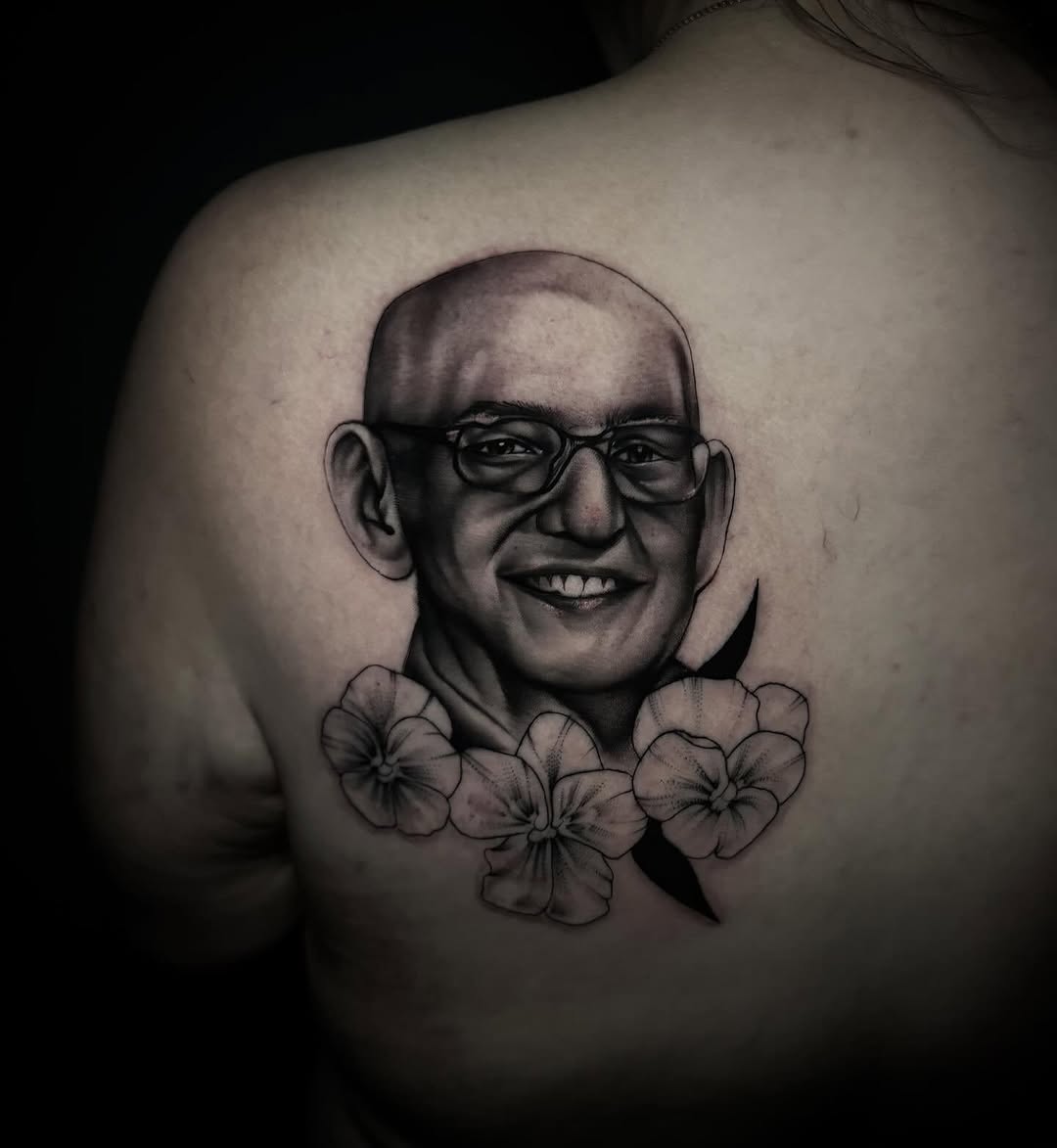 Tattoo by @kat_tattooer — realism, black_and_grey