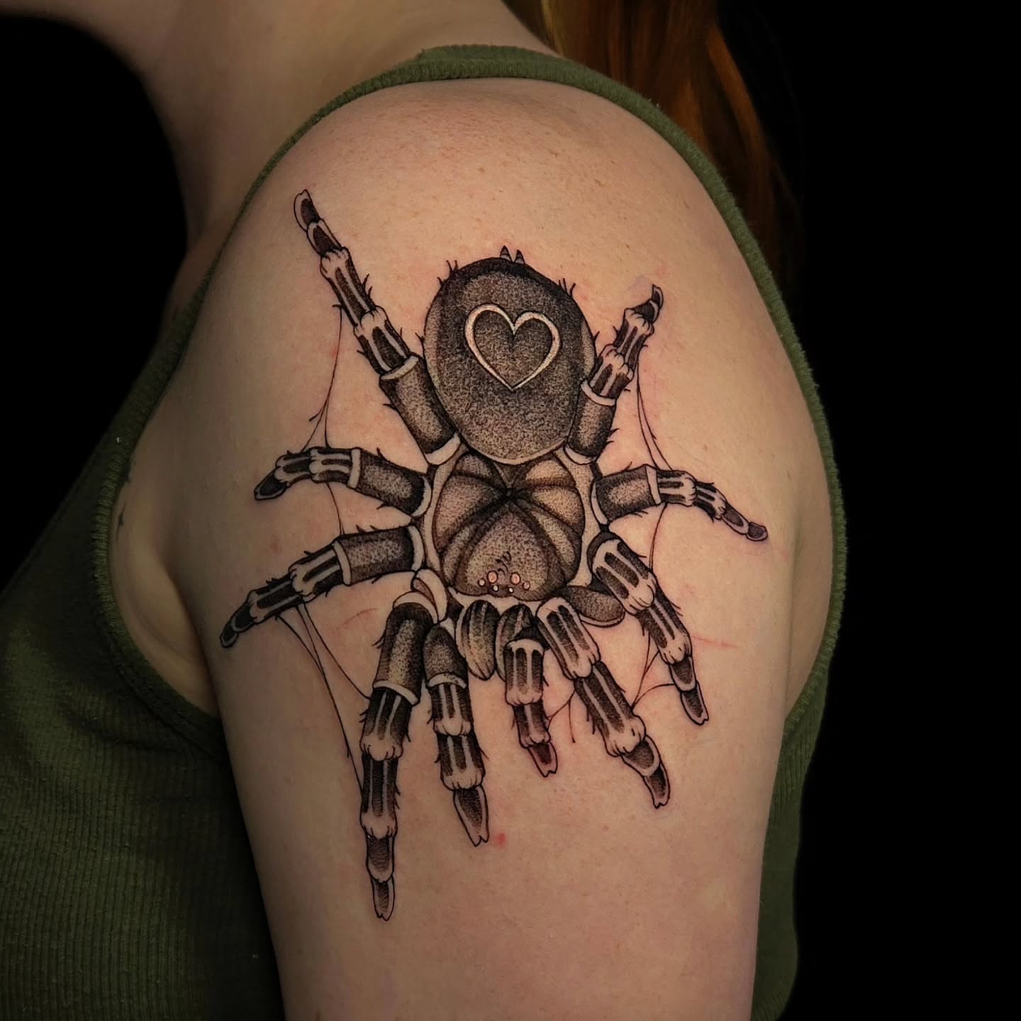 Tattoo by @glasswingtattoo — black_and_grey