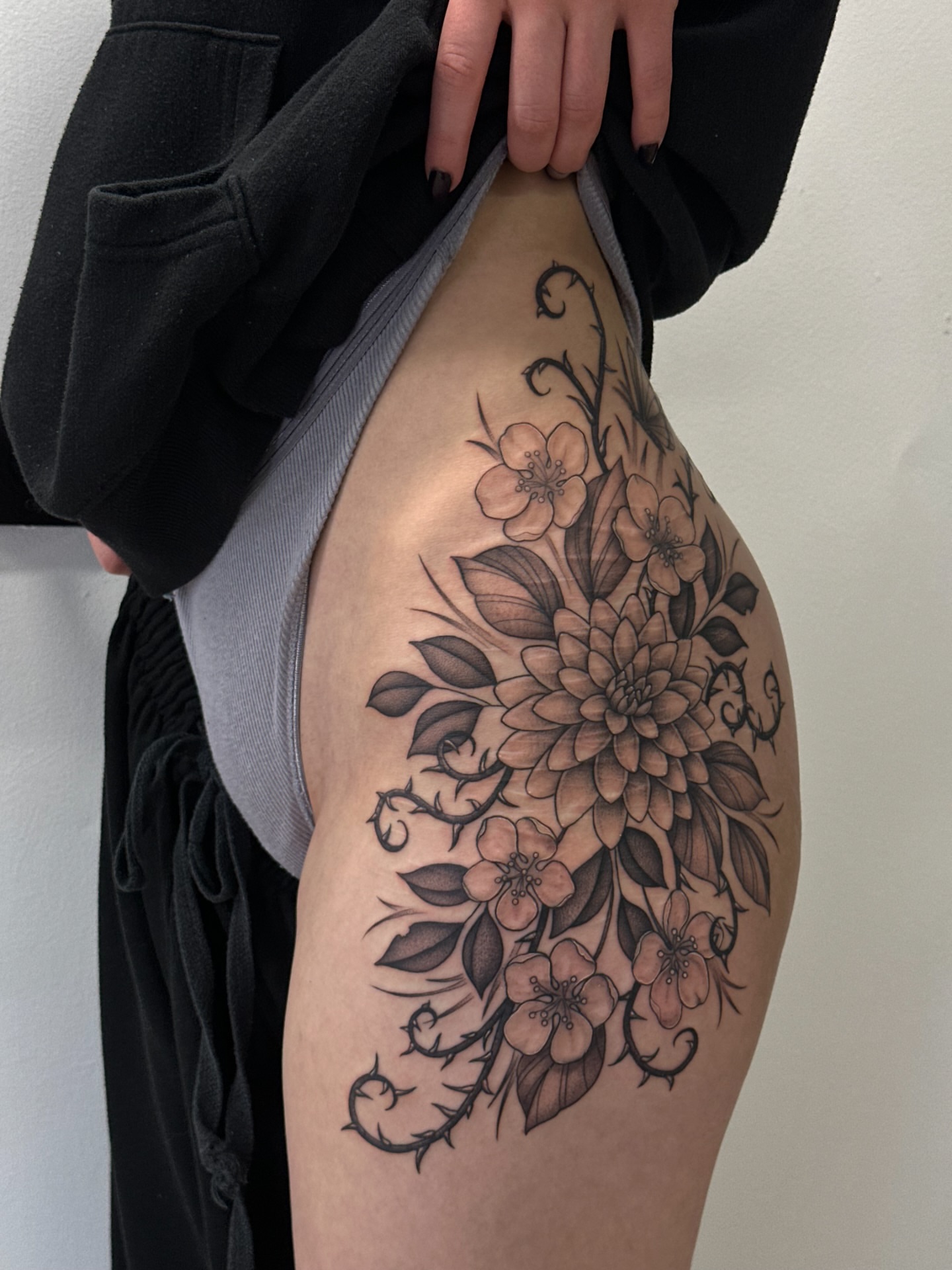 Tattoo by @perreault.productions — black_and_grey