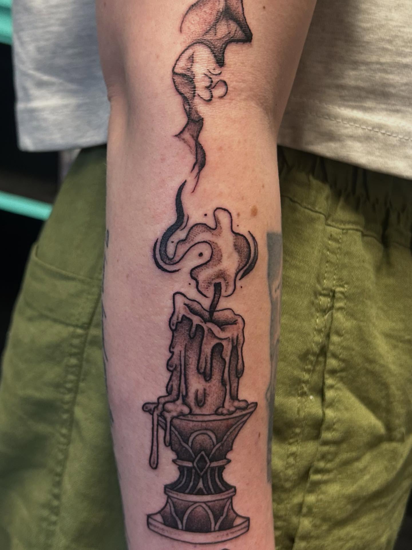Tattoo by @inkbybray — black_and_grey
