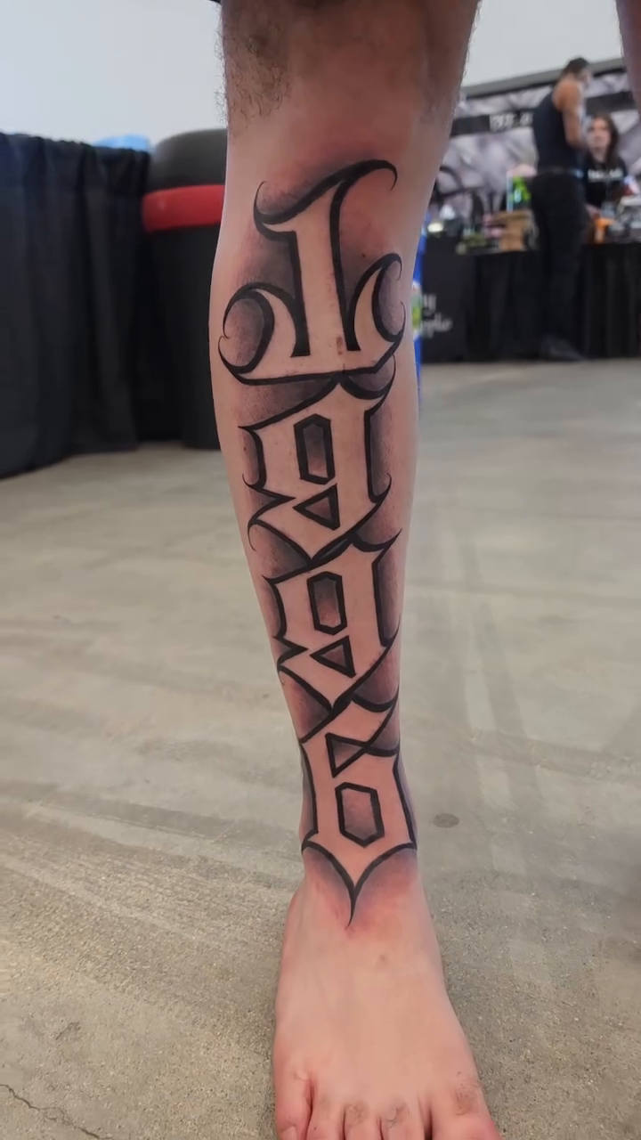 1996 lettering script tattoo by mr.scriptkeeper