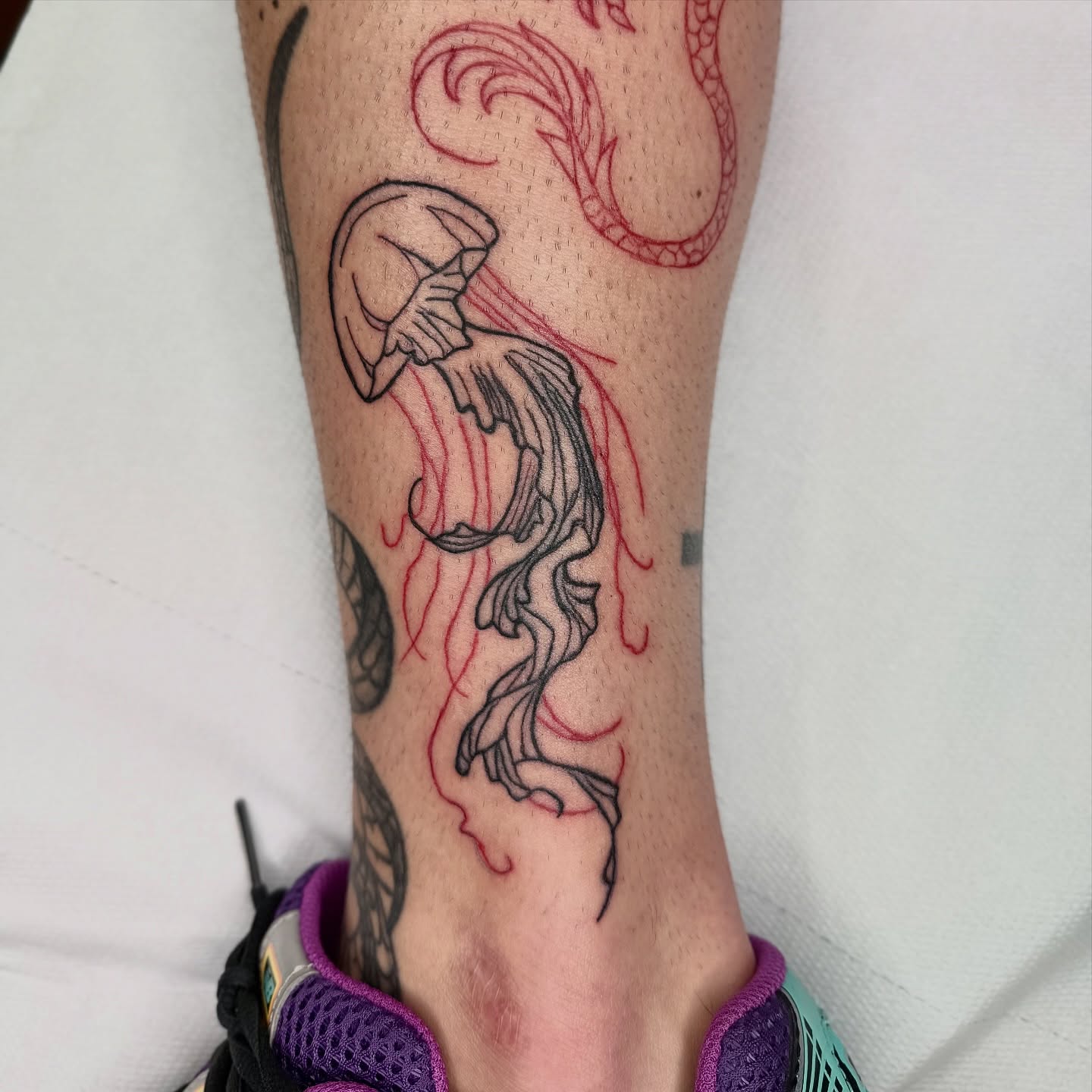 Tattoo by @ferraratattooo — dotwork