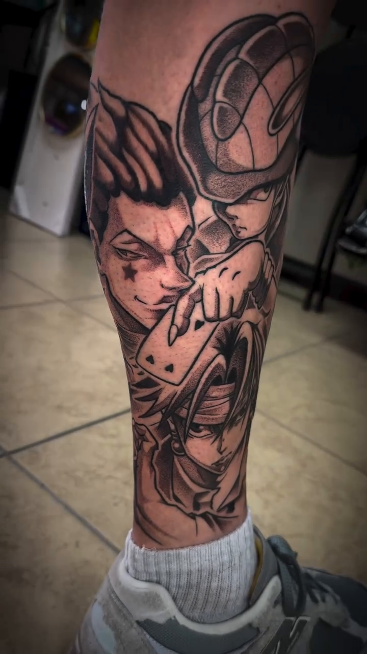 Dragon Ball Z characters realism tattoo by Brenda Juarez - Tattoo Artist