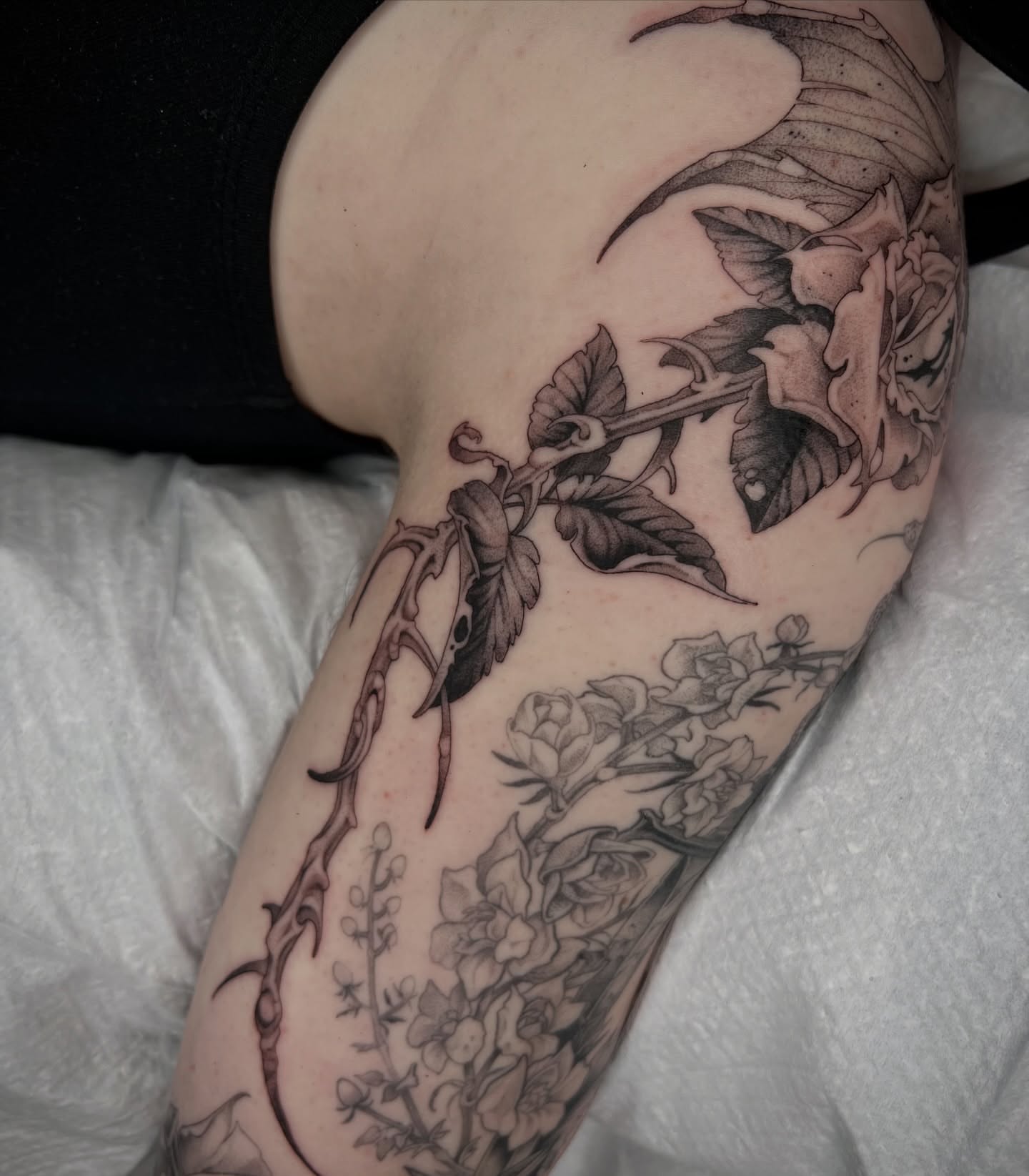 Tattoo by @revoltingworship β black_and_grey, realism