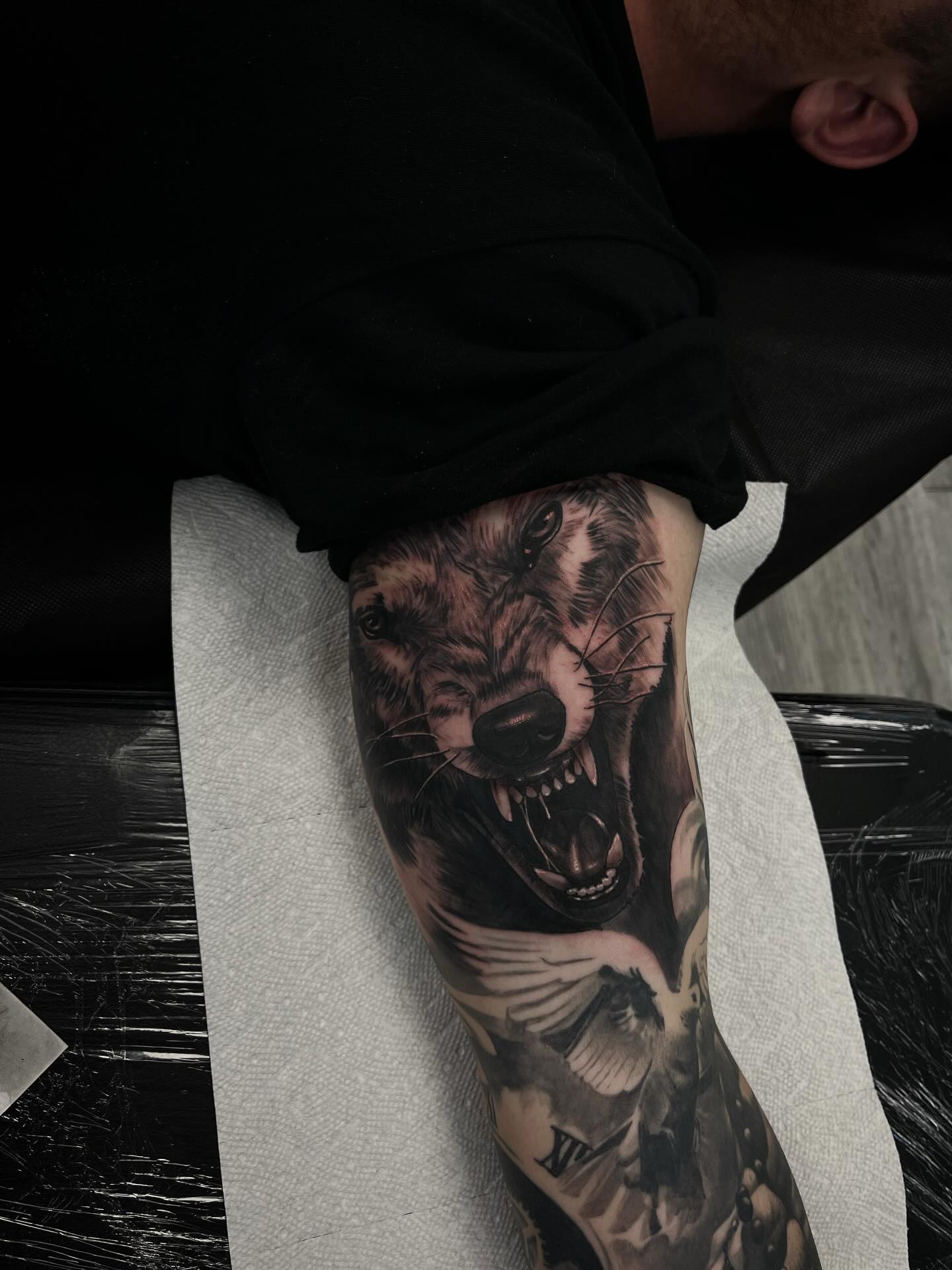 Tattoo by @marky_chavez โ realism, black_and_grey