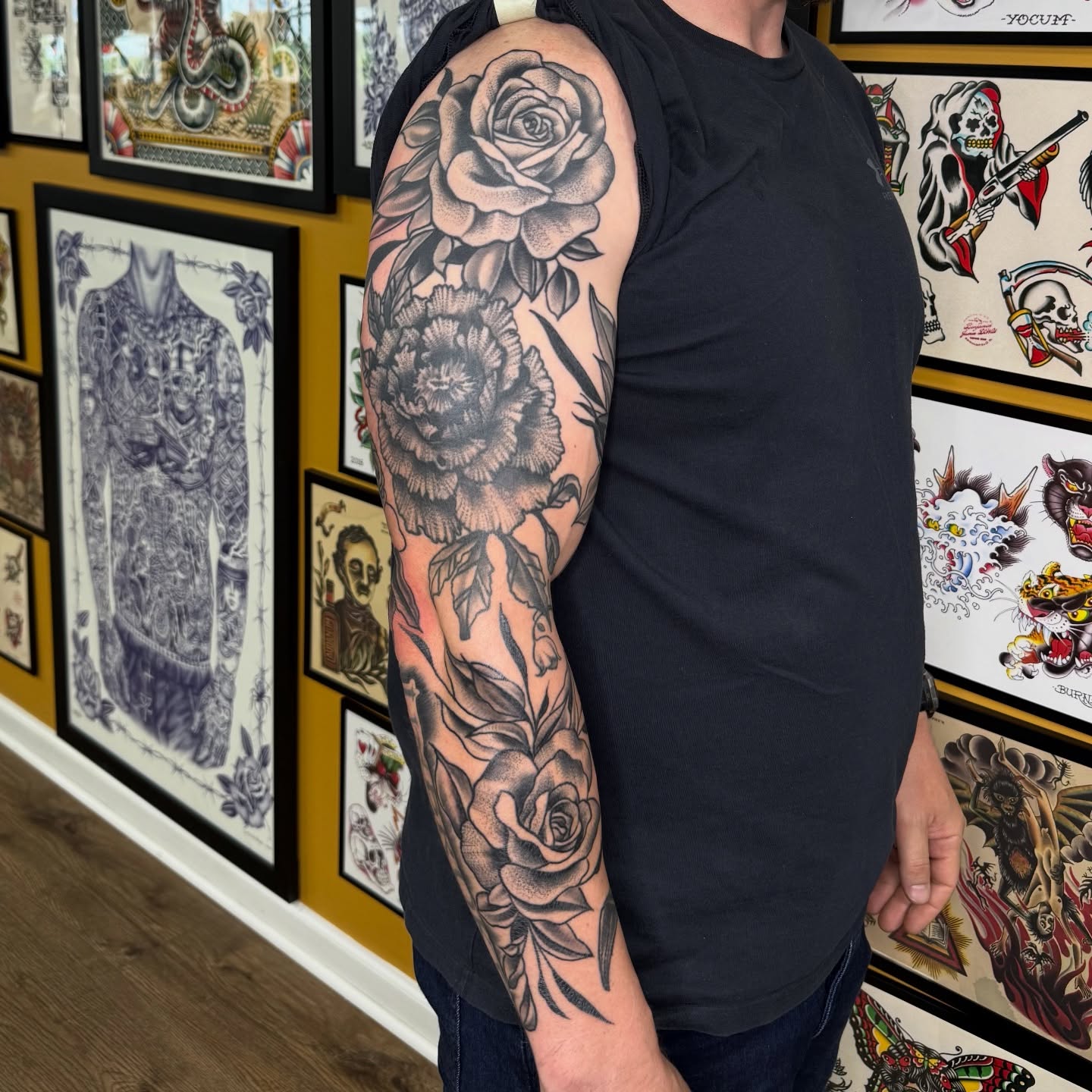 Tattoo by @artbyb_sitc — black_and_grey