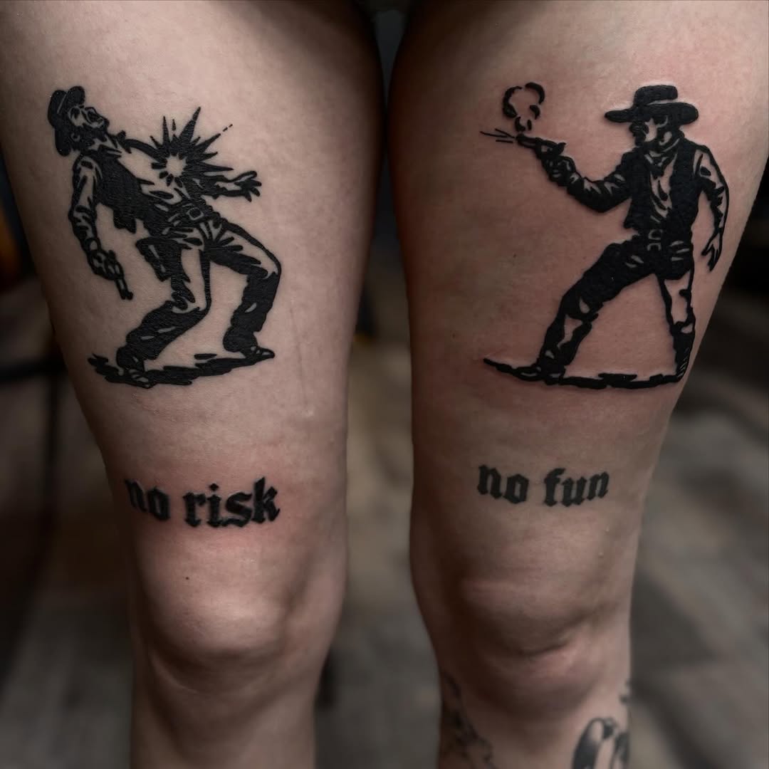 Tattoo by @gloomberrytattoos โ blackwork, lettering_script