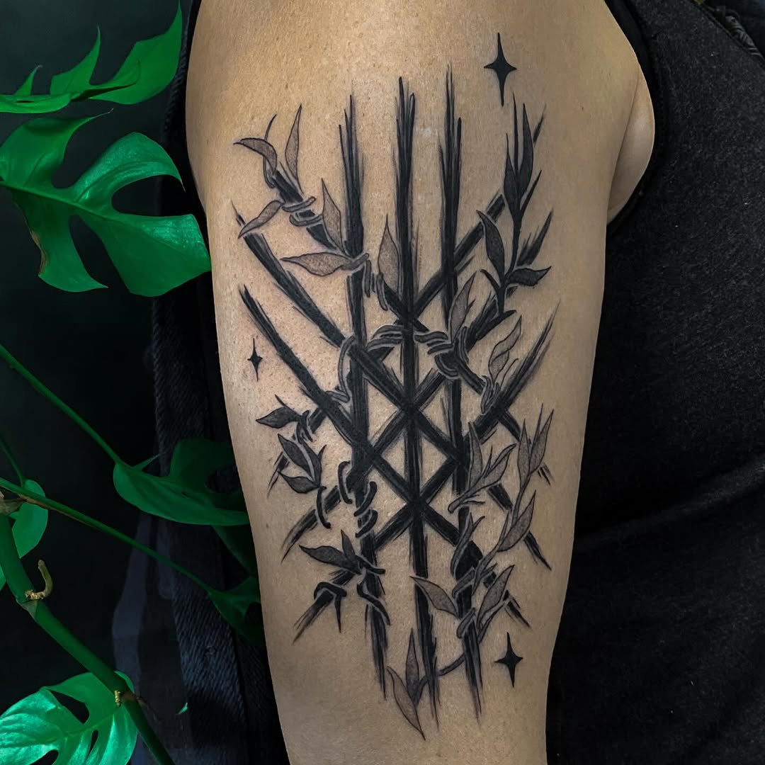 Tattoo by @gitta_mikk_tattoo — blackwork, ornamental