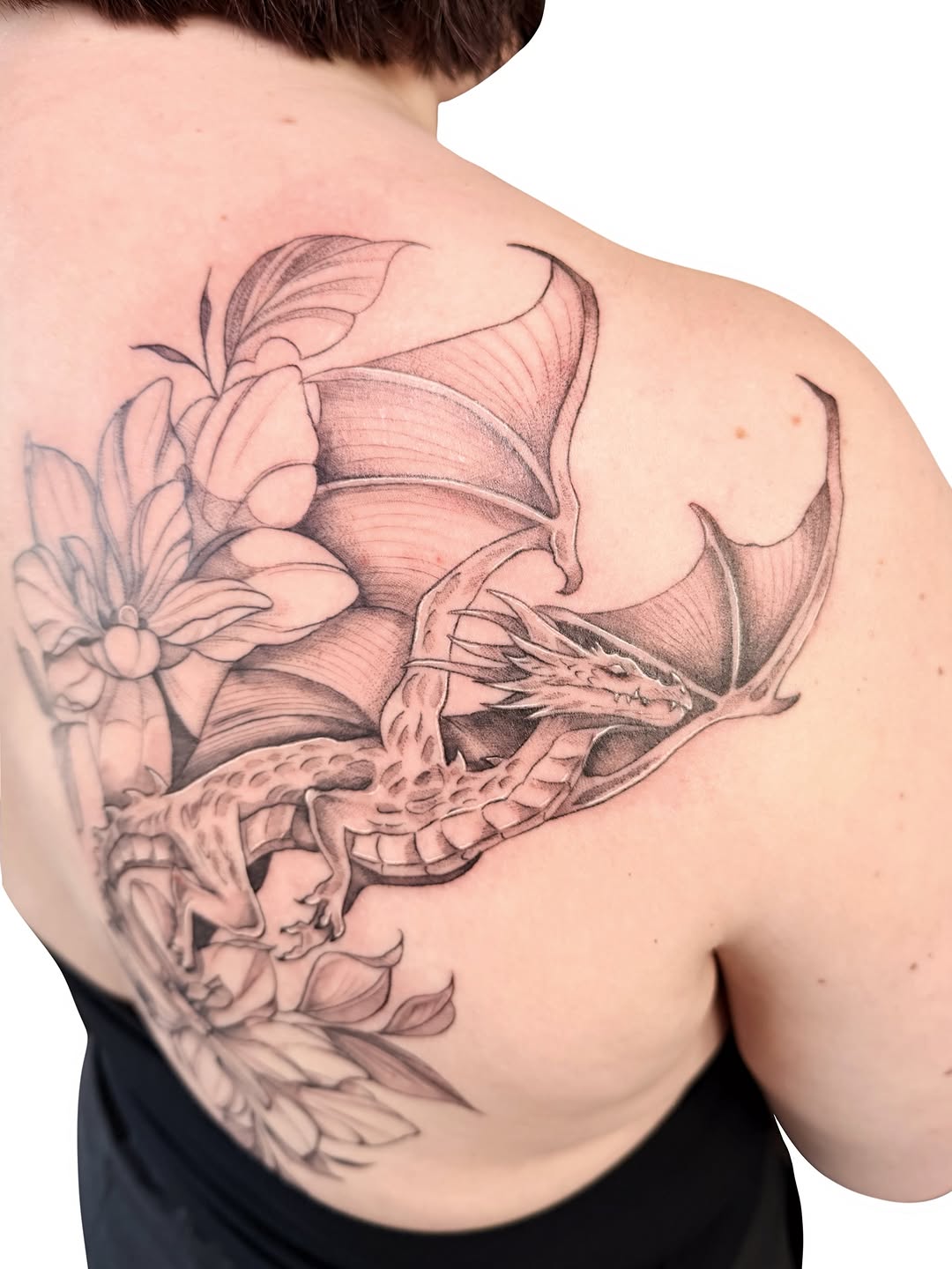Tattoo by @fionnatattoo — realism, black_and_grey