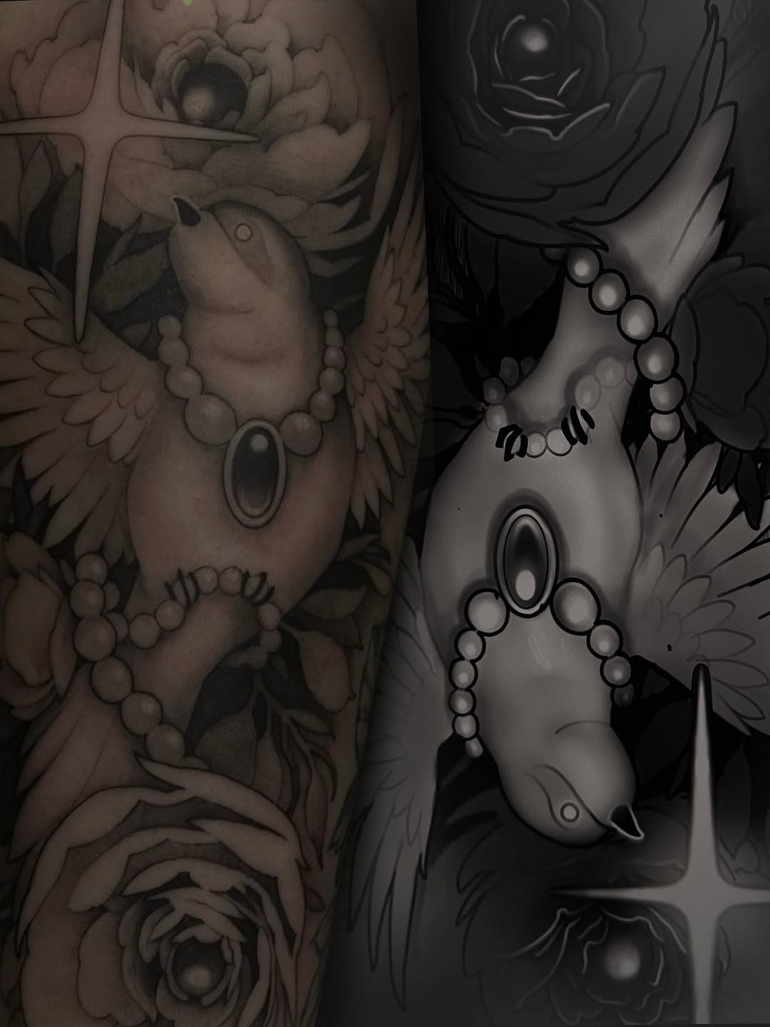 Tattoo by @madaciide — black_and_grey, realism