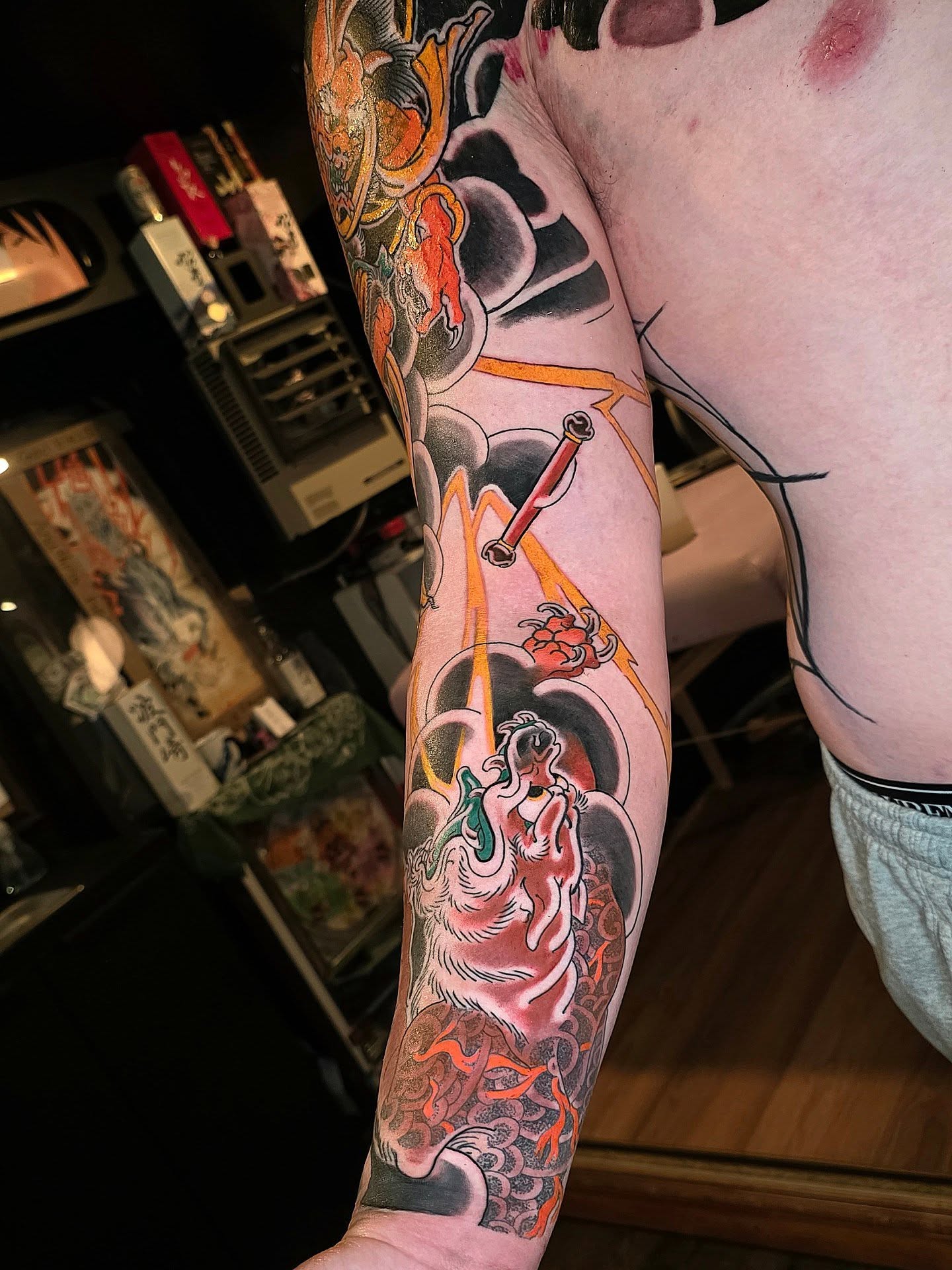 Tattoo by @horikitattoos — american_traditional, dotwork