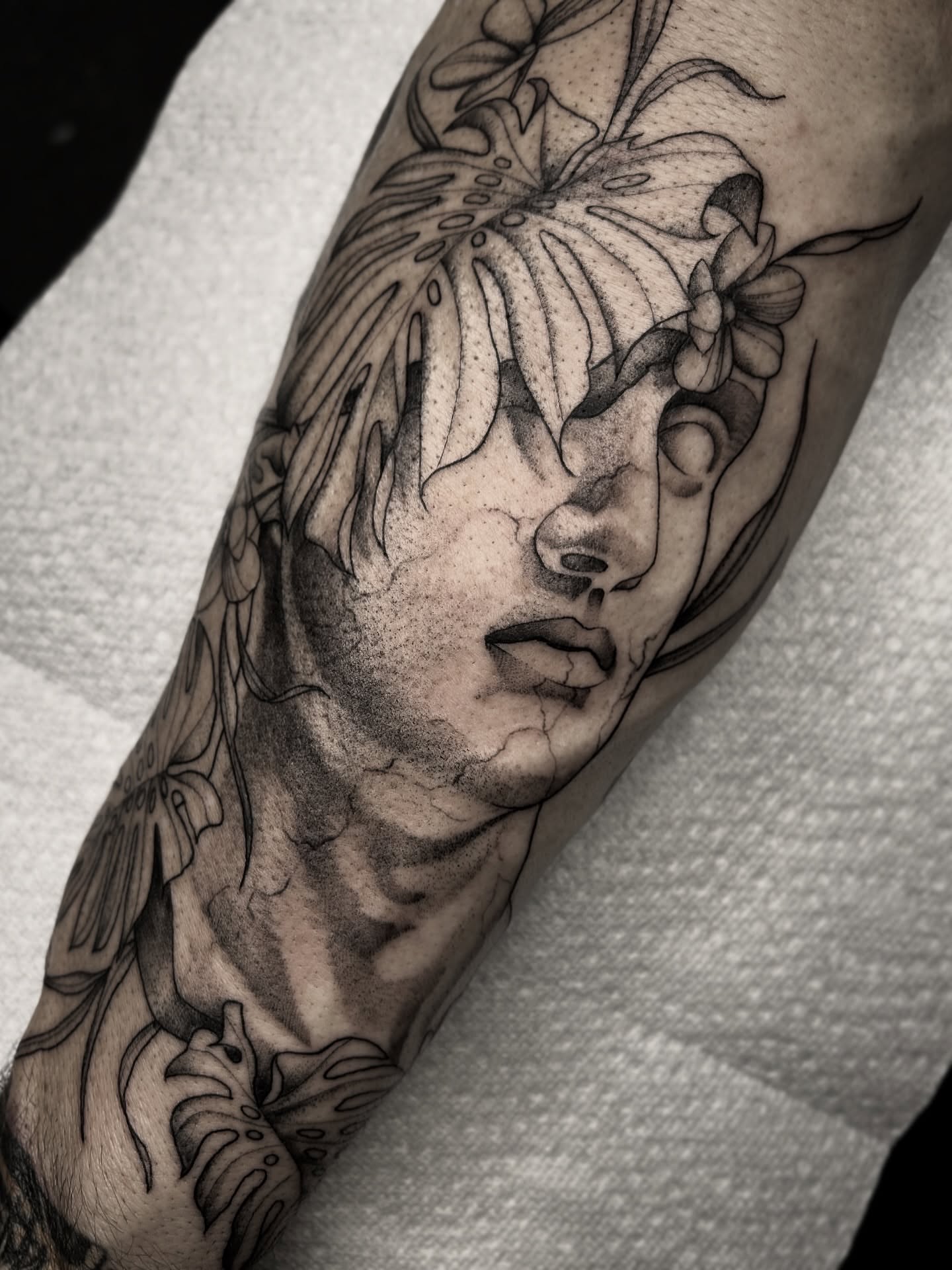 Tattoo by @ramsies — black_and_grey, realism