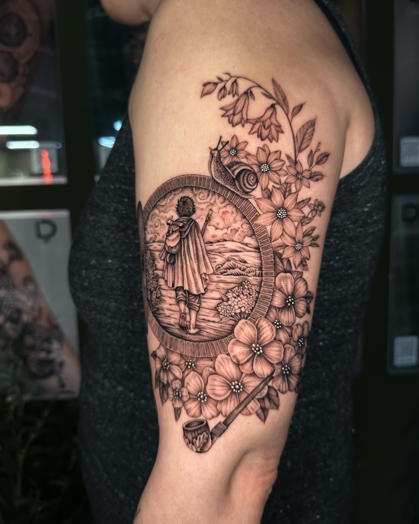Tattoo by @davidlayhere โ black_and_grey, realism