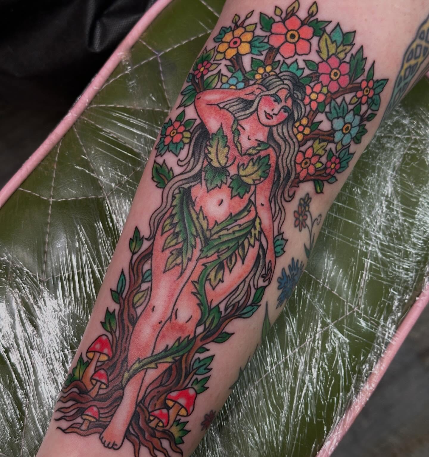Tattoo by @shaila_roach β american_traditional, dotwork