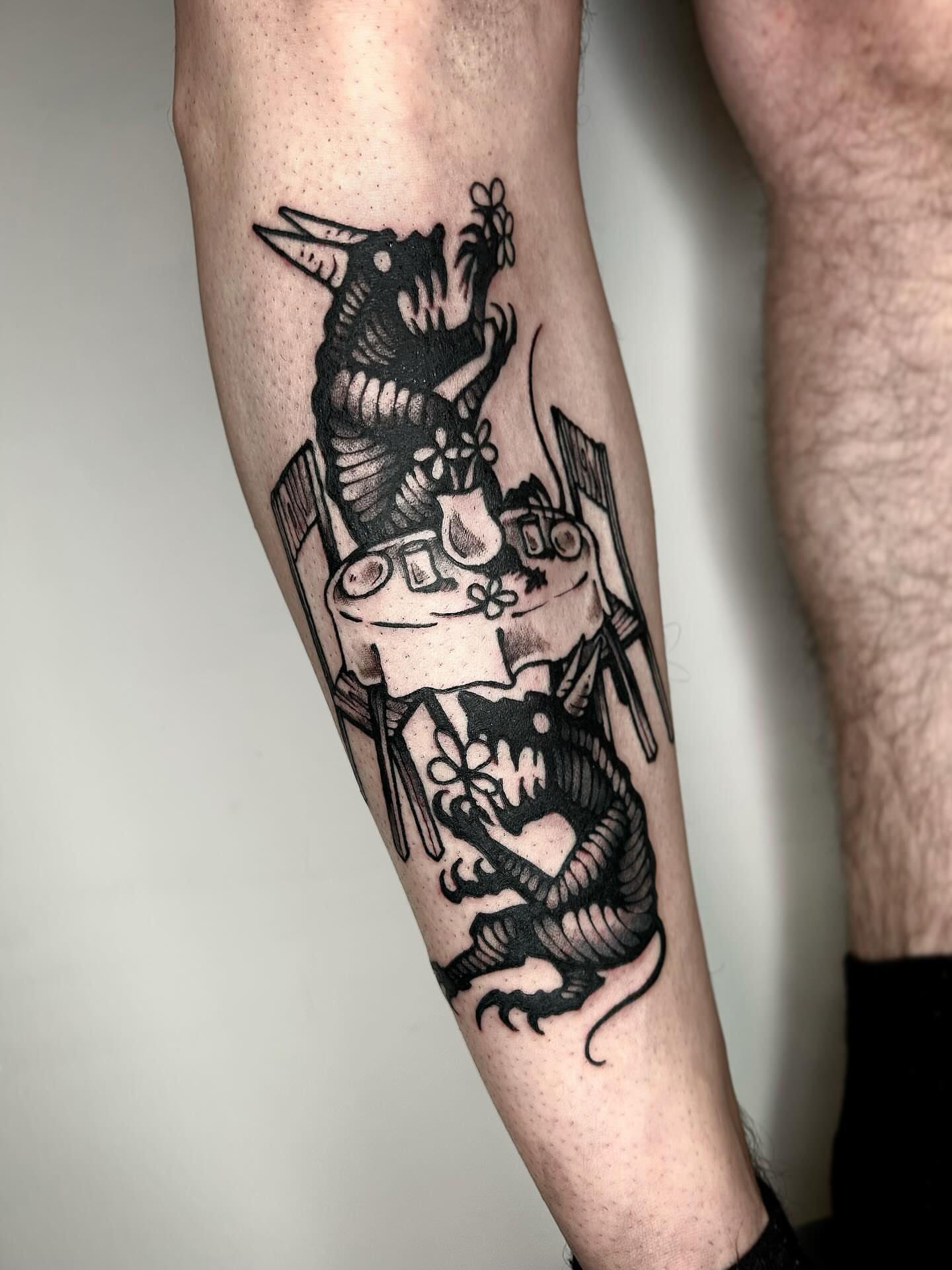 Tattoo by @da.voide_tattoo — american_traditional, black_and_grey