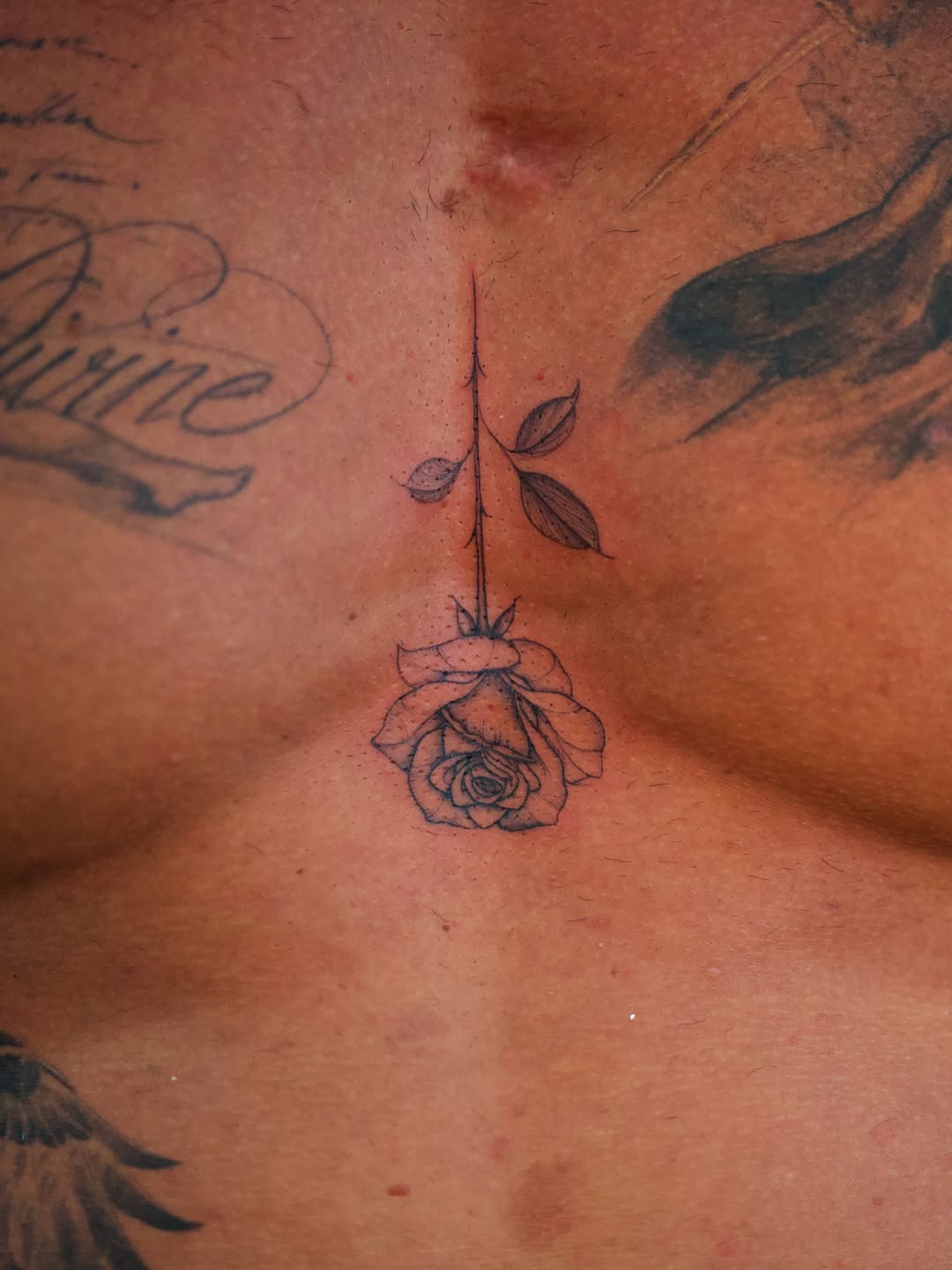 Tattoo by @moni.tattoos β fine_line, black_and_grey