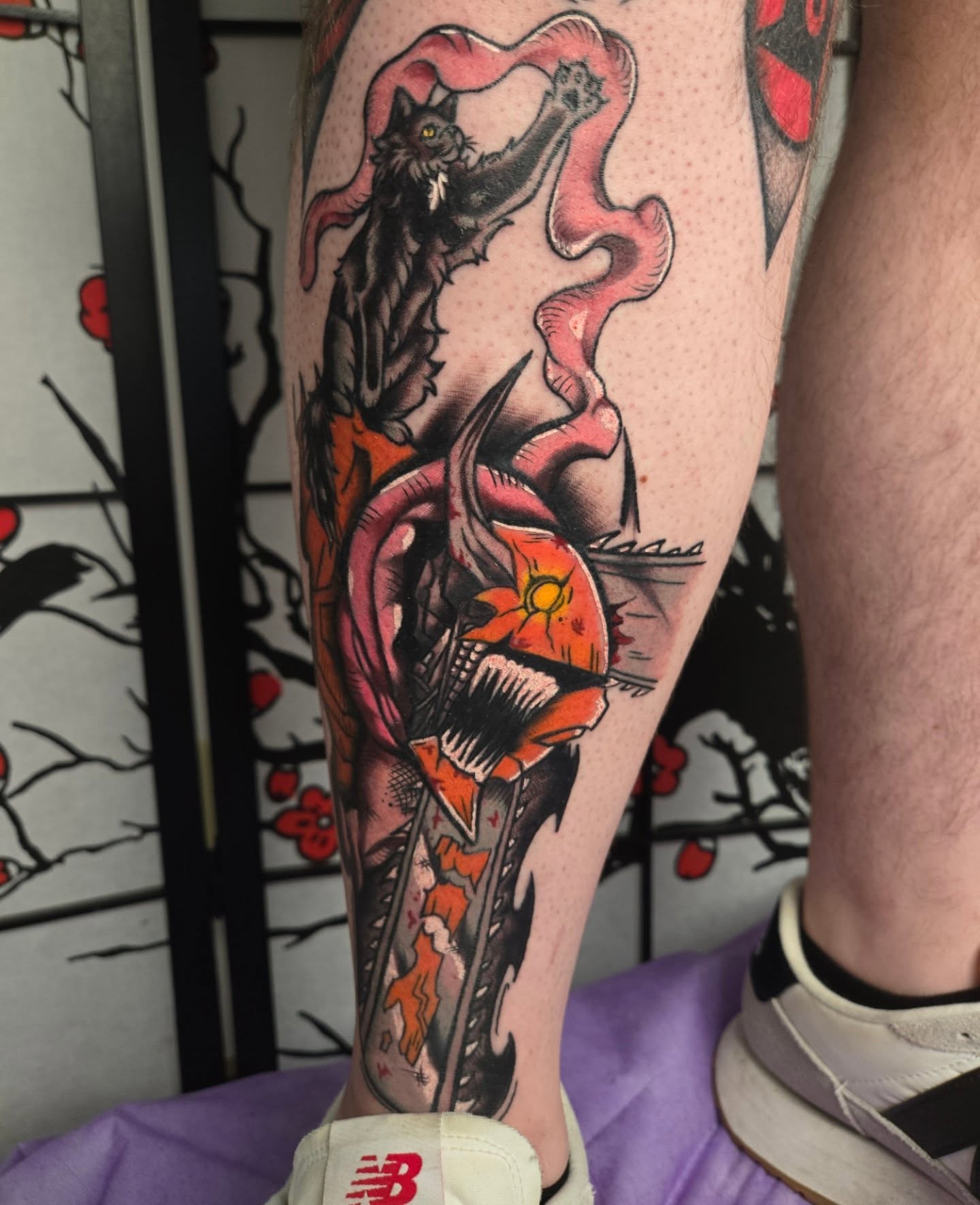 Tattoo by @destiny_paints — american_traditional, japanese_irezumi
