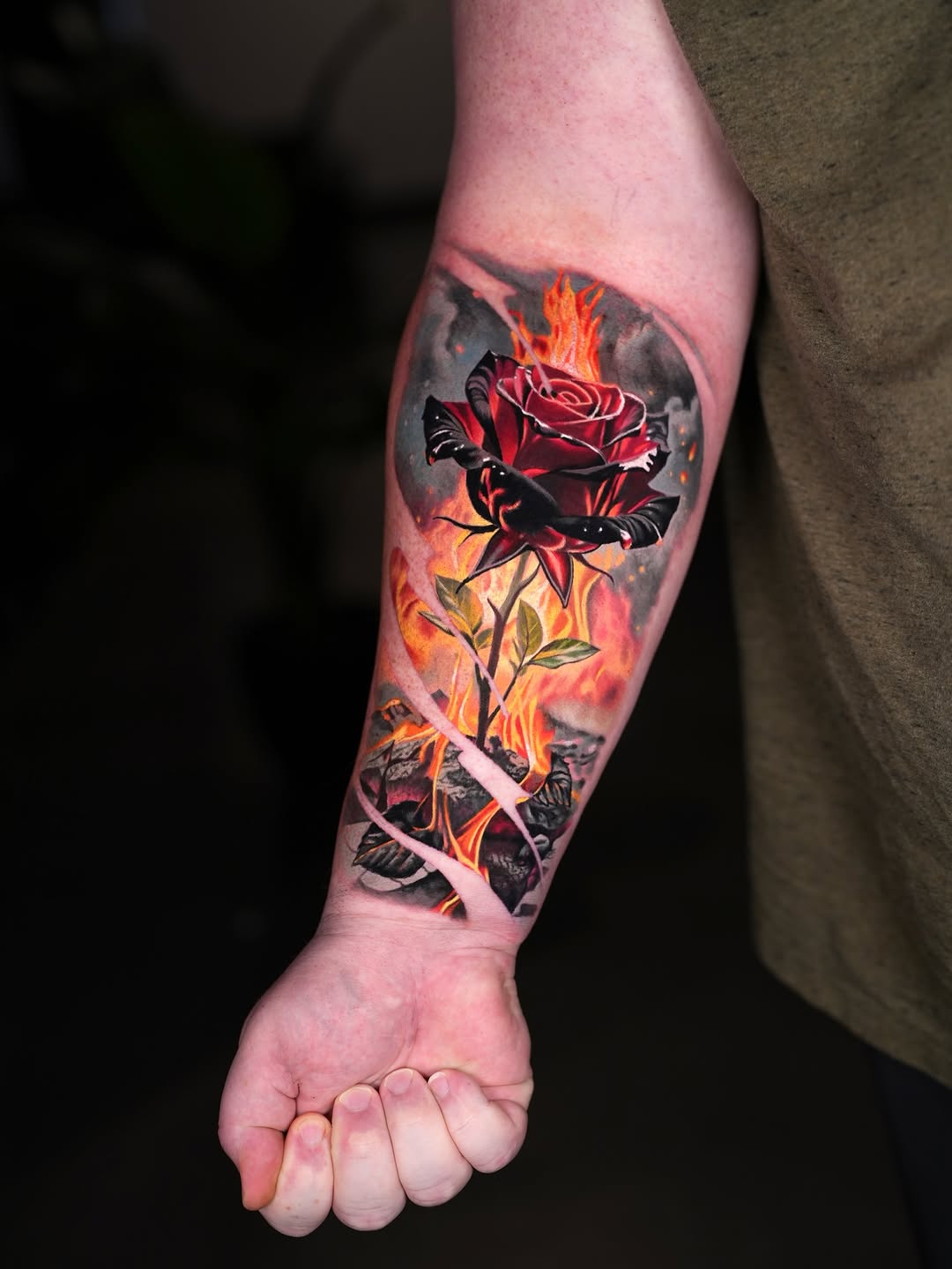 Tattoo by @andylqb โ realism, trash_polka