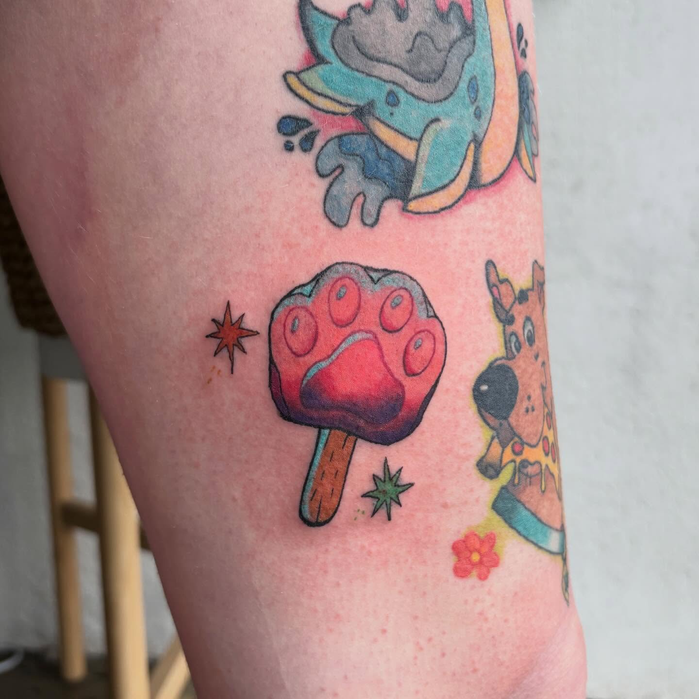 Ice cream American traditional tattoo on the forearm by ๐ฎ๐๐๐๐๐๐ ๐ฝ๐๐ โ