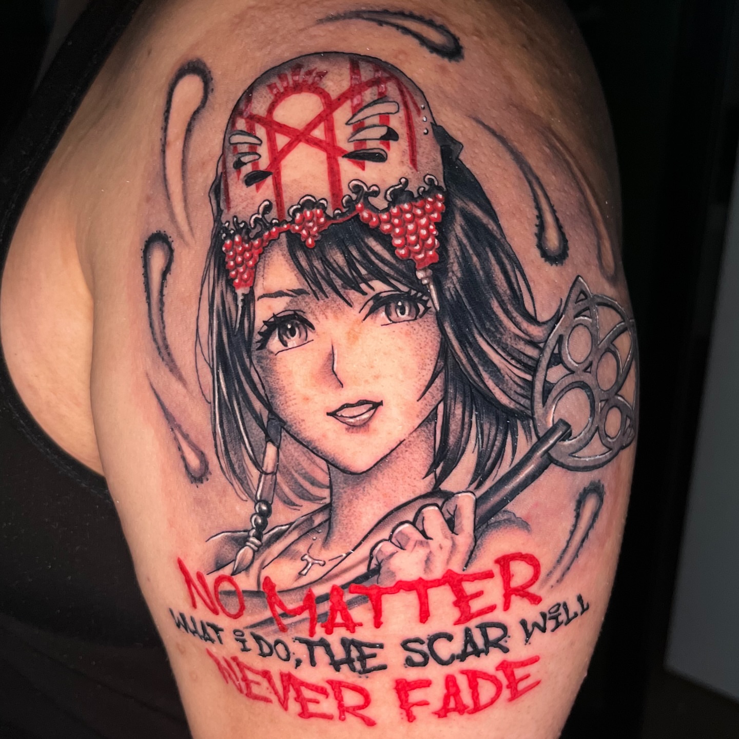 Tattoo by @samhyndmanart — anime